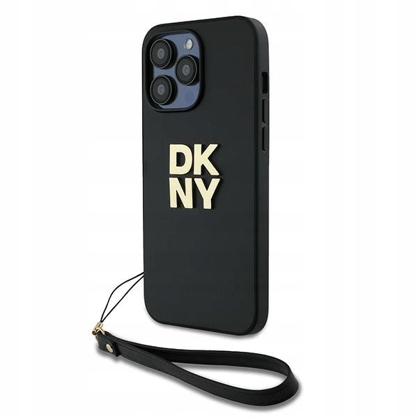 Pouzdro pouzdra kryt Dkny Wrist Strap Stock Logo pro iPhone 14 Pro černé