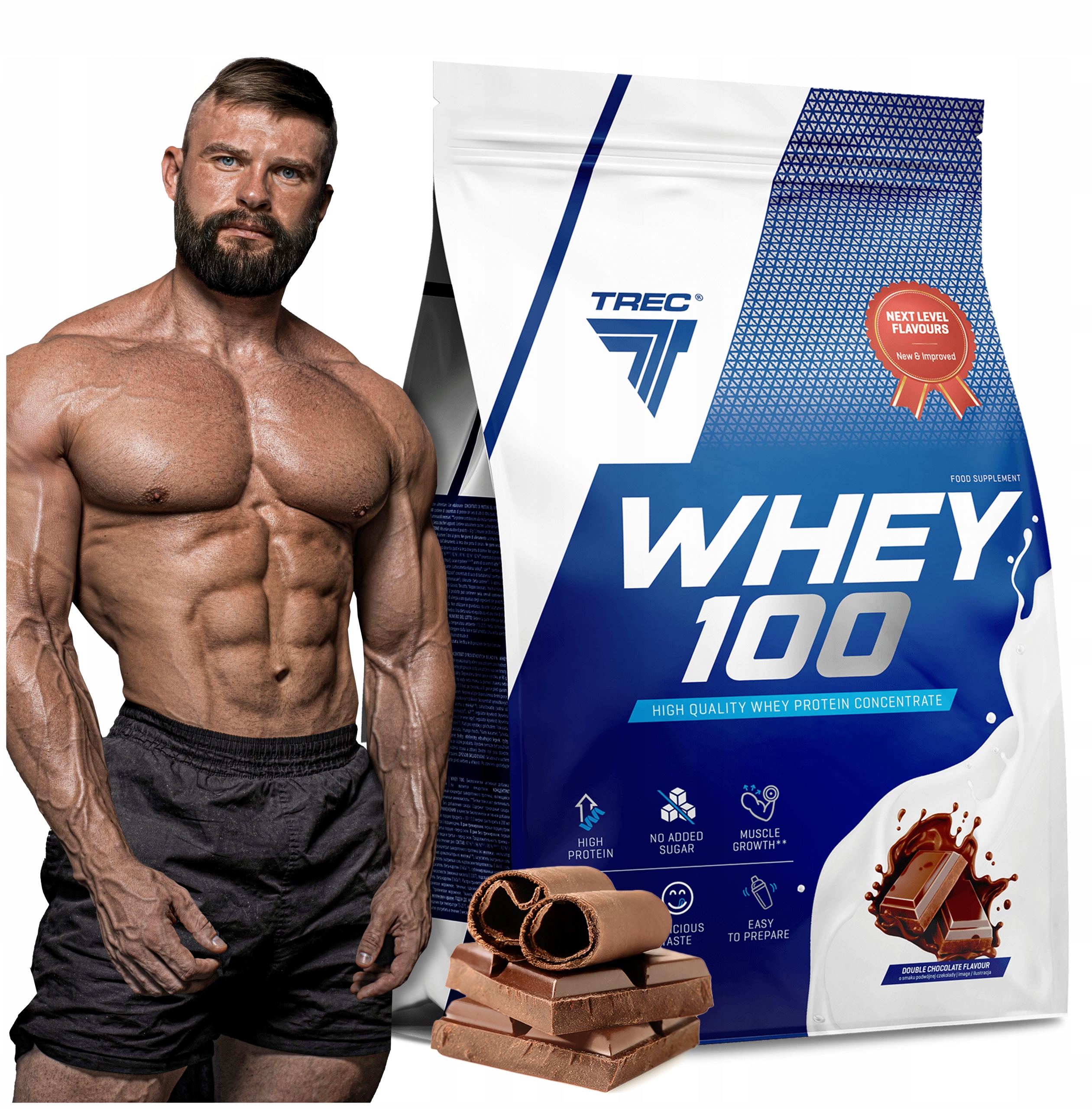 Trec Protein Premium XXL 2275G Whey Protein 100 Protein Koktejl Wpc