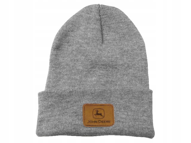 Czapka szara beanie John Deere
