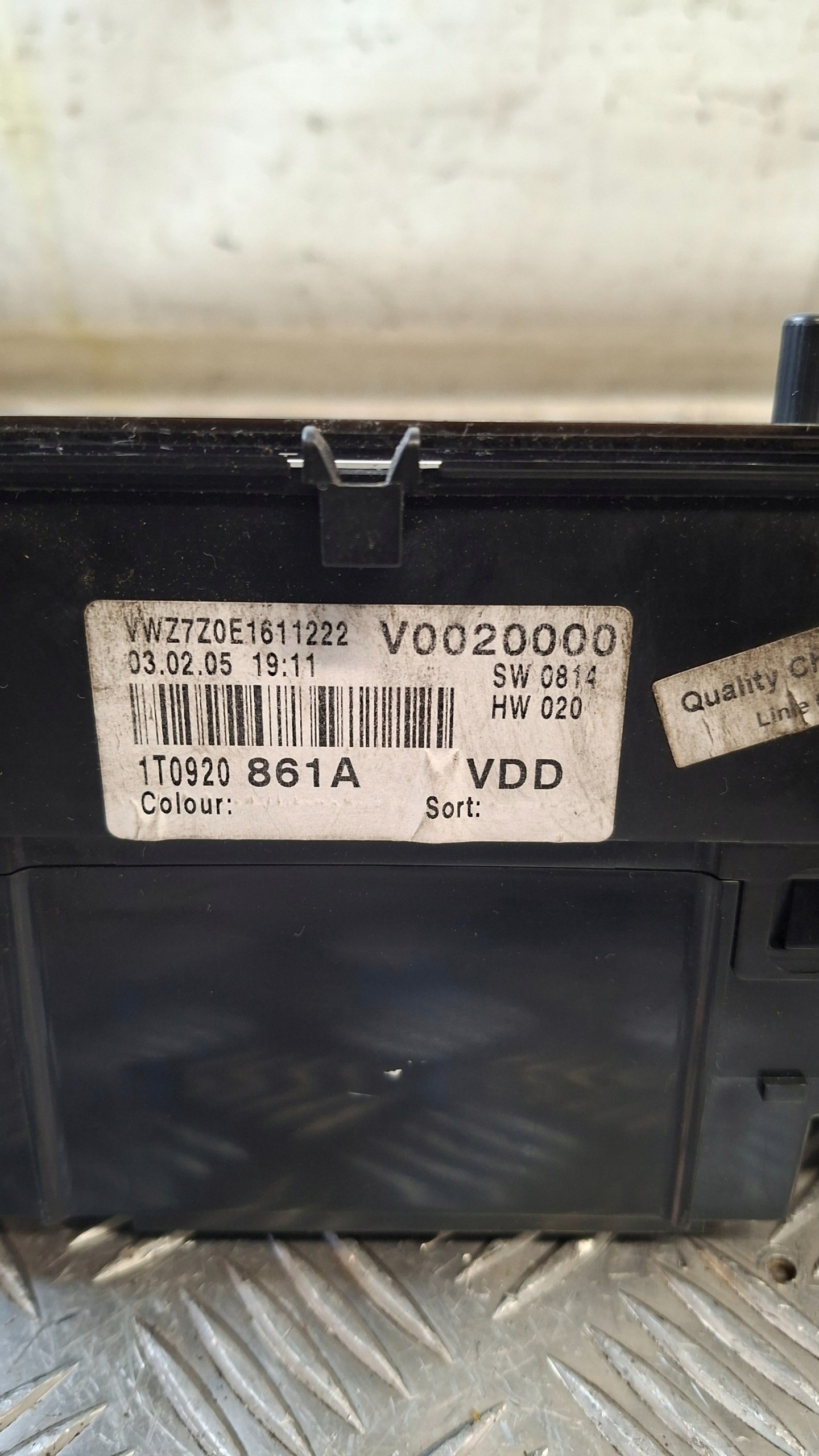 budíky budiky VW TOURAN a 1.9TDI