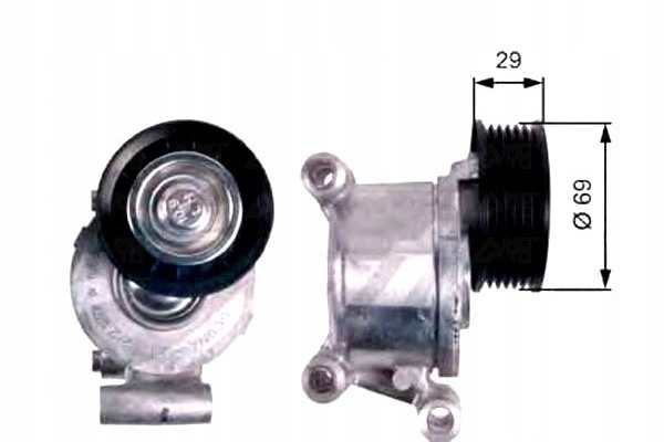 Gates Napínák Vícedrážkového Pásu Volvo C30, S40 Asistent řidiče #28