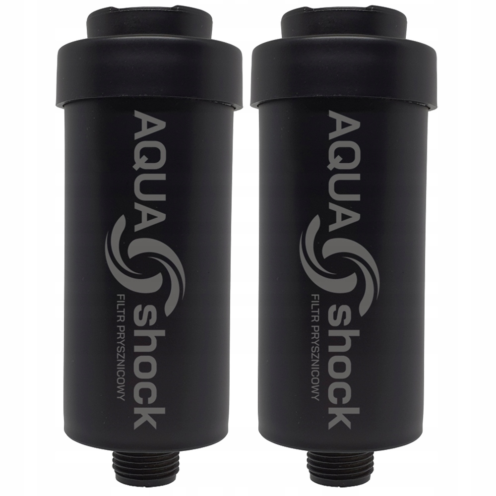 

2x Filtr do Wody Prysznicowy Kdf Aqua shock Czarny