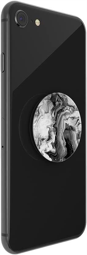 POPSOCKET POPGRIP UCHWYT DO TELEFONU NA PALCE CZARNO-BIAŁY SILIKONOWY