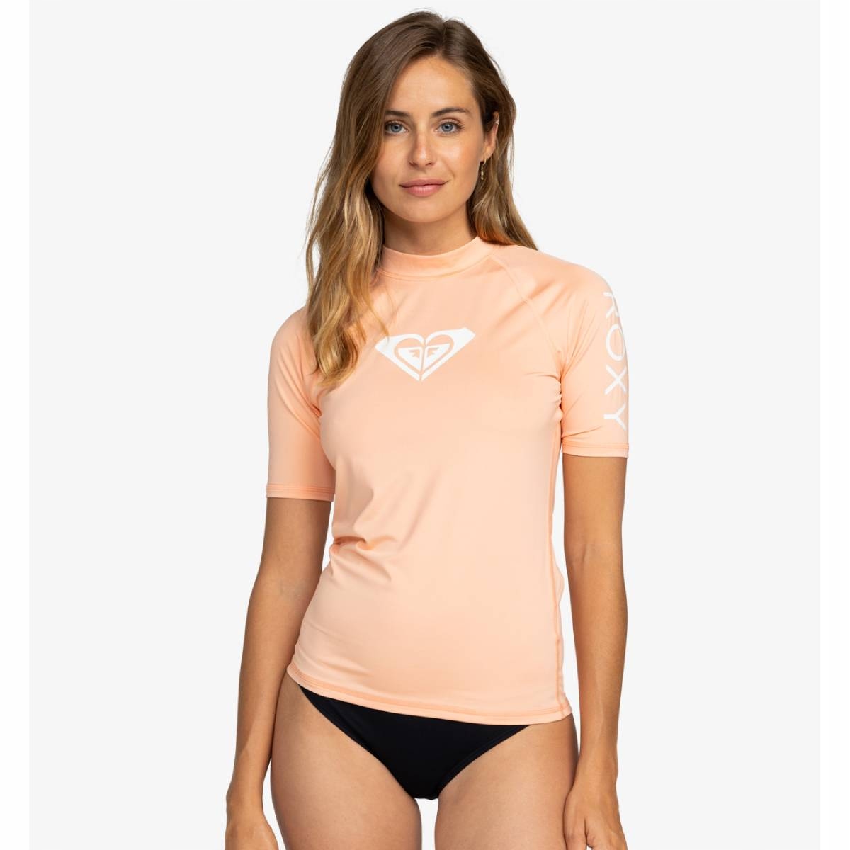 Koszulka krótki rękaw Roxy SS Whole Hearted UPF 50 Rashguard Souffle 2024 M