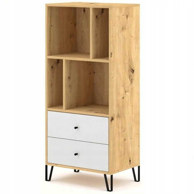 Regál na hračky a knihy Dřevěný kancelářský regál se zásuvkami, pořadač Bacardi