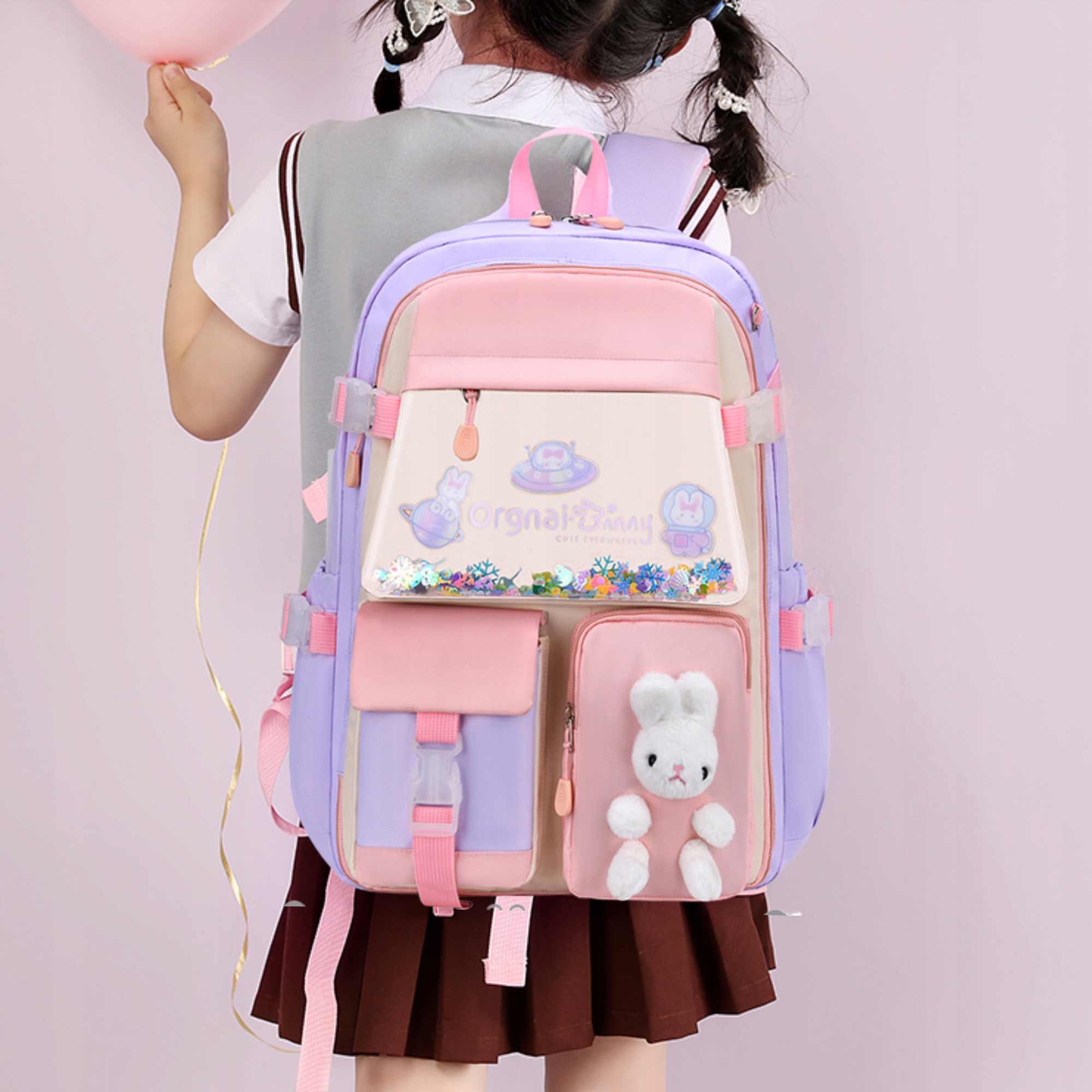 PLECAK SZKOLNY TORNISTER MŁODZIEŻOWY DLA DZIEWCZYNKI POJEMNY DUŻY Typ wielokomorowy