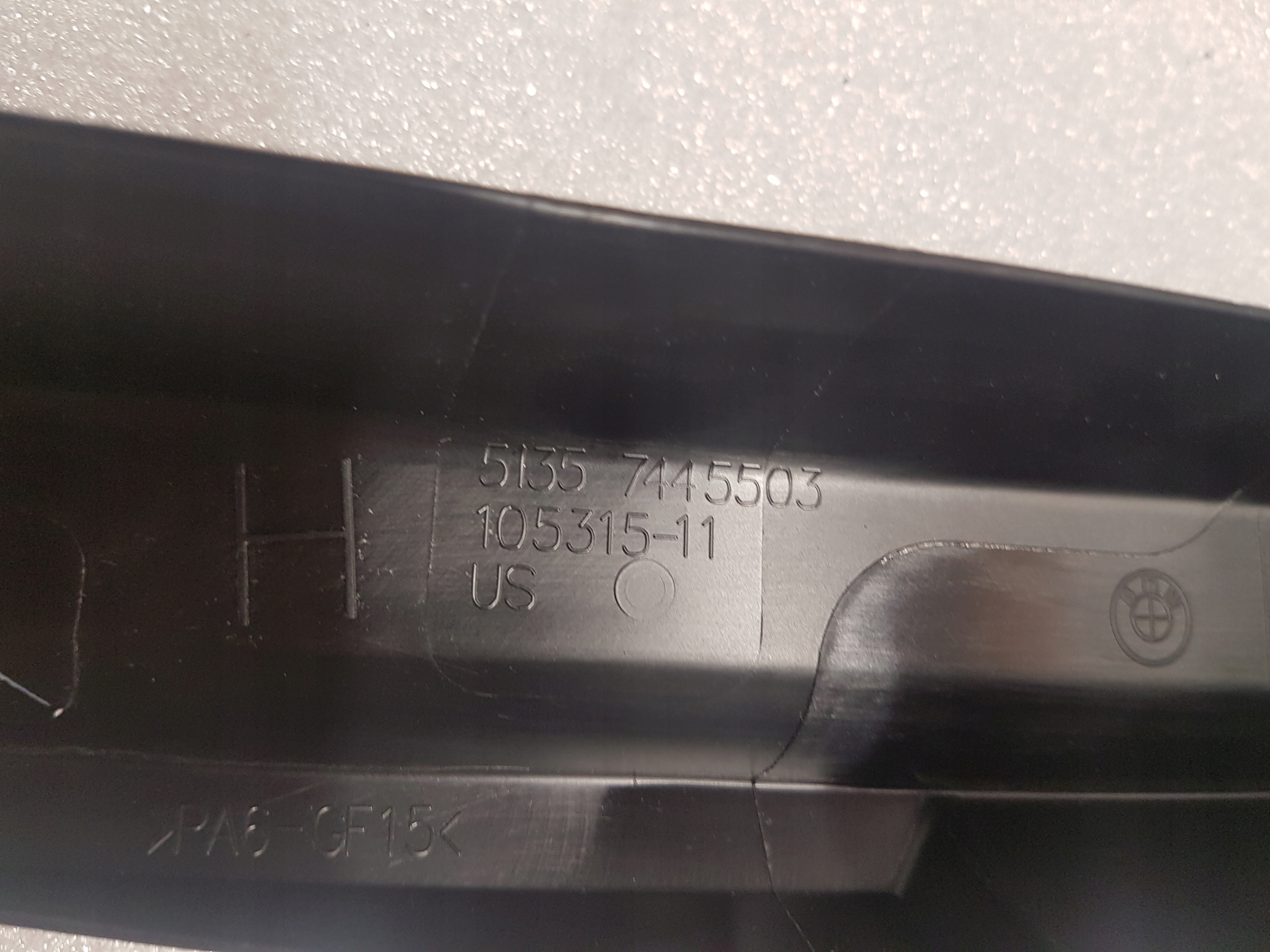 cover windows left rear part BMW X5 G05 7445503