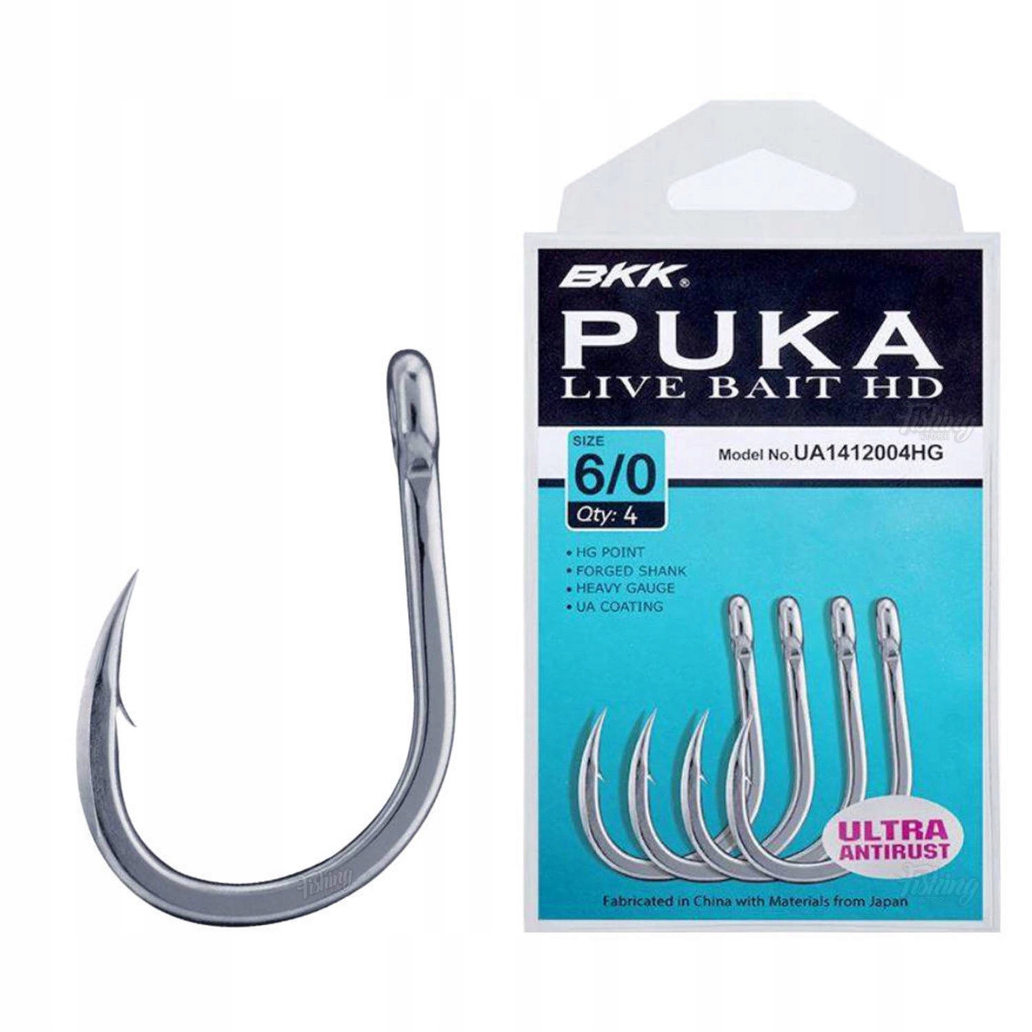 .Haki sumowe Bkk Puka Livebait Hd rozmiar 10/0, op. 3szt