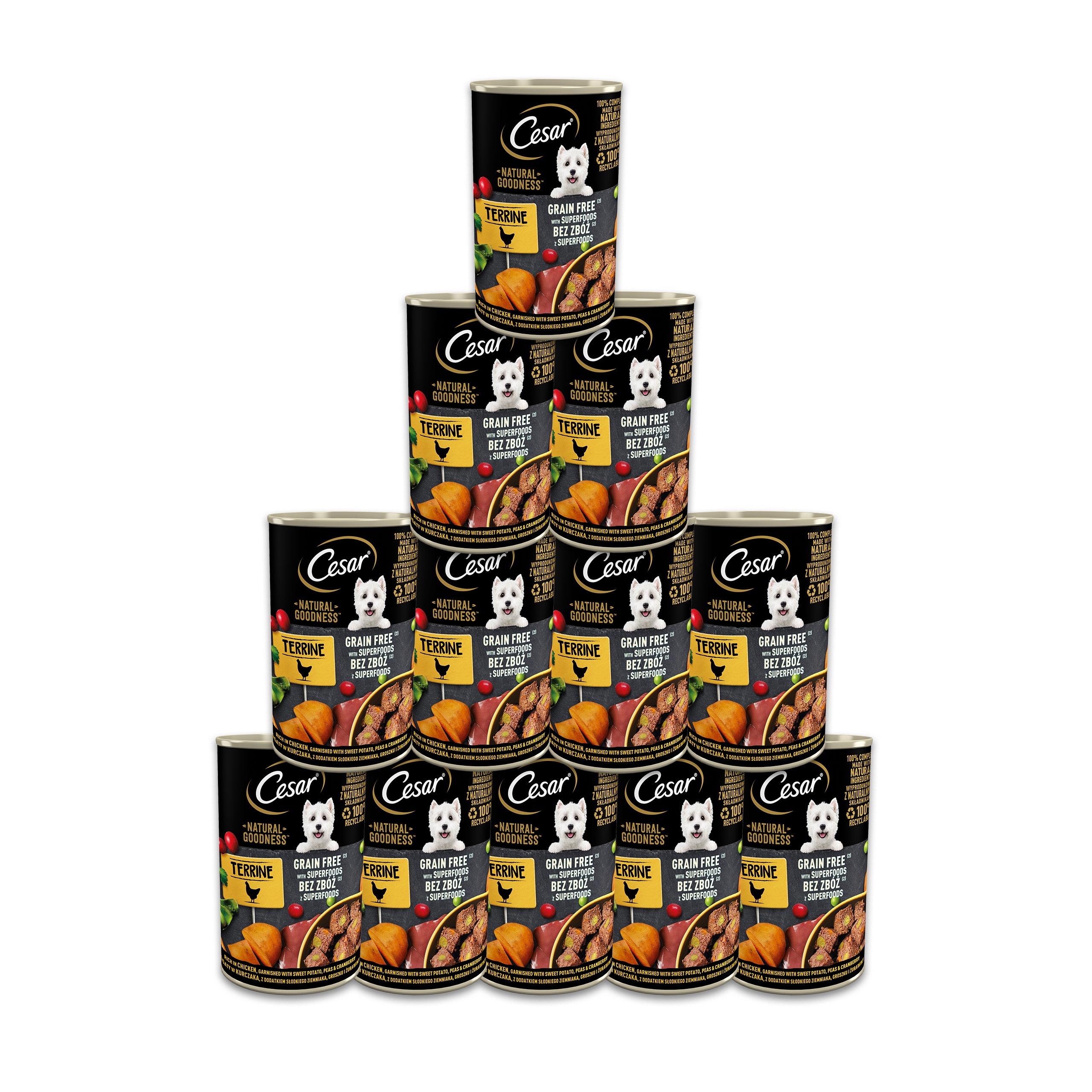 Cesar Natural Goodness mokra karma dla psa kurczak puszka 12x400g