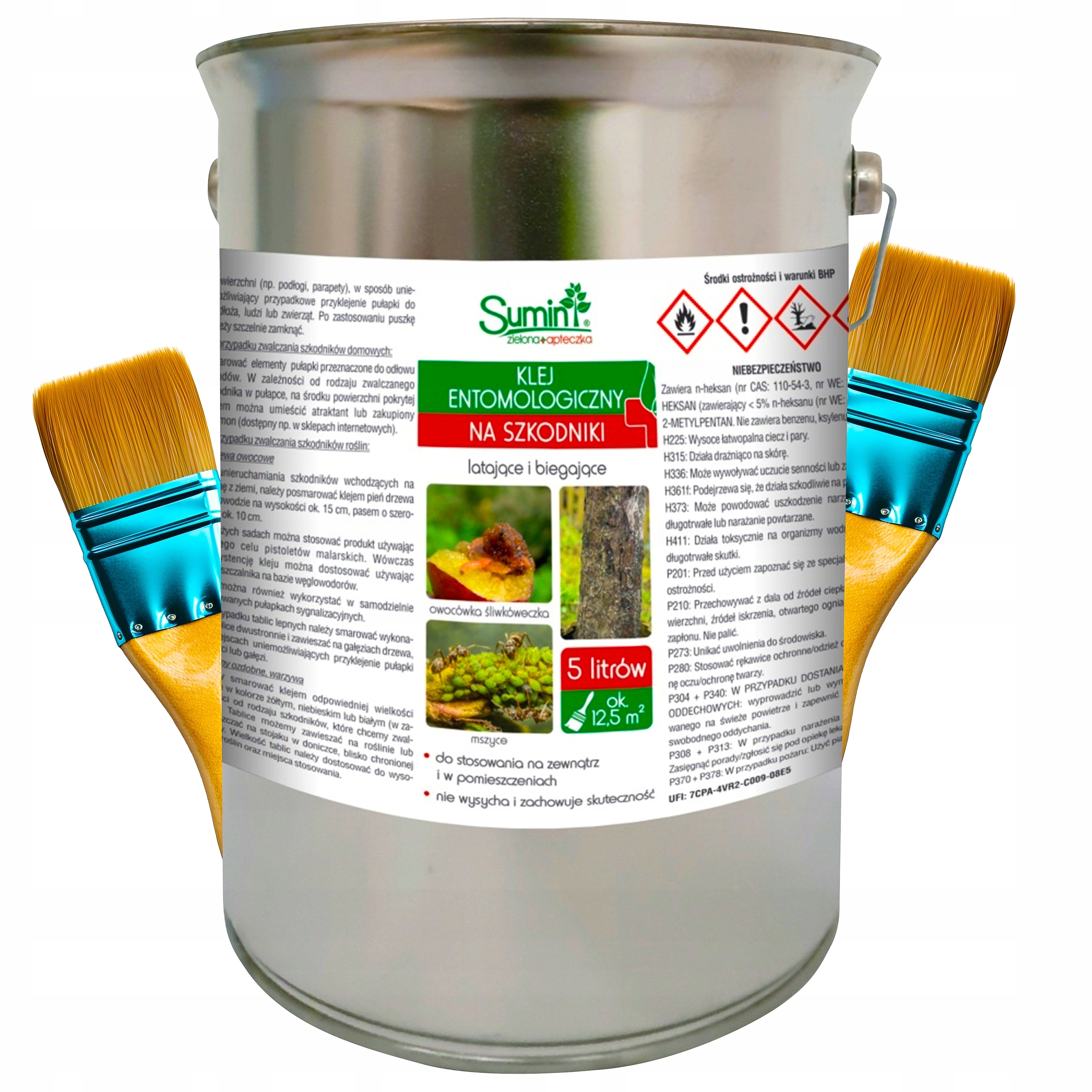 Klej Entomologiczny Do Zwalczania Owadów Latających Biegających Sumin 5 L