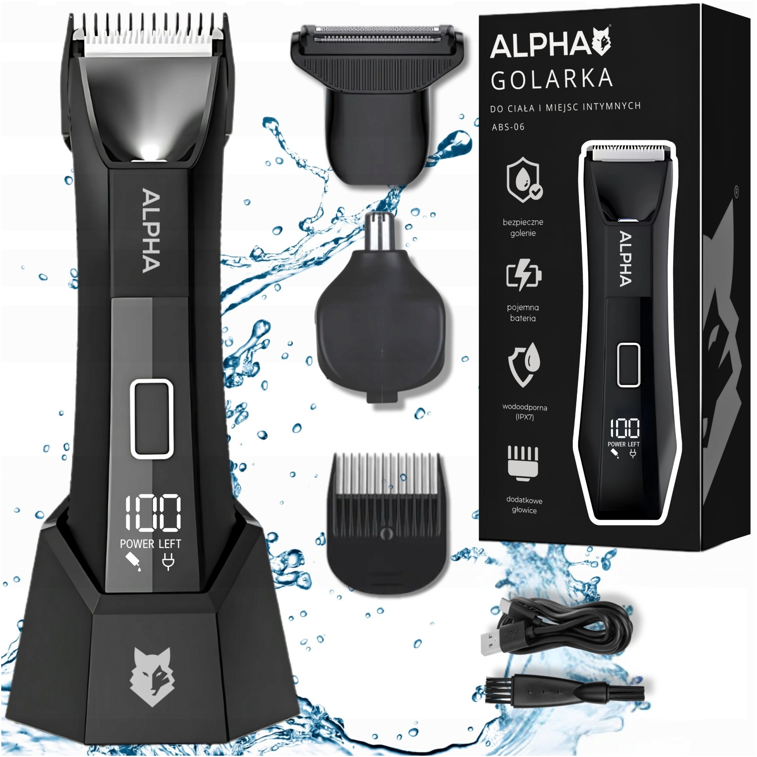 Trymer Do Nosa i Brody 3W1 Maszynka Do Strzyżenia Włosów i Miejsc Intymnych