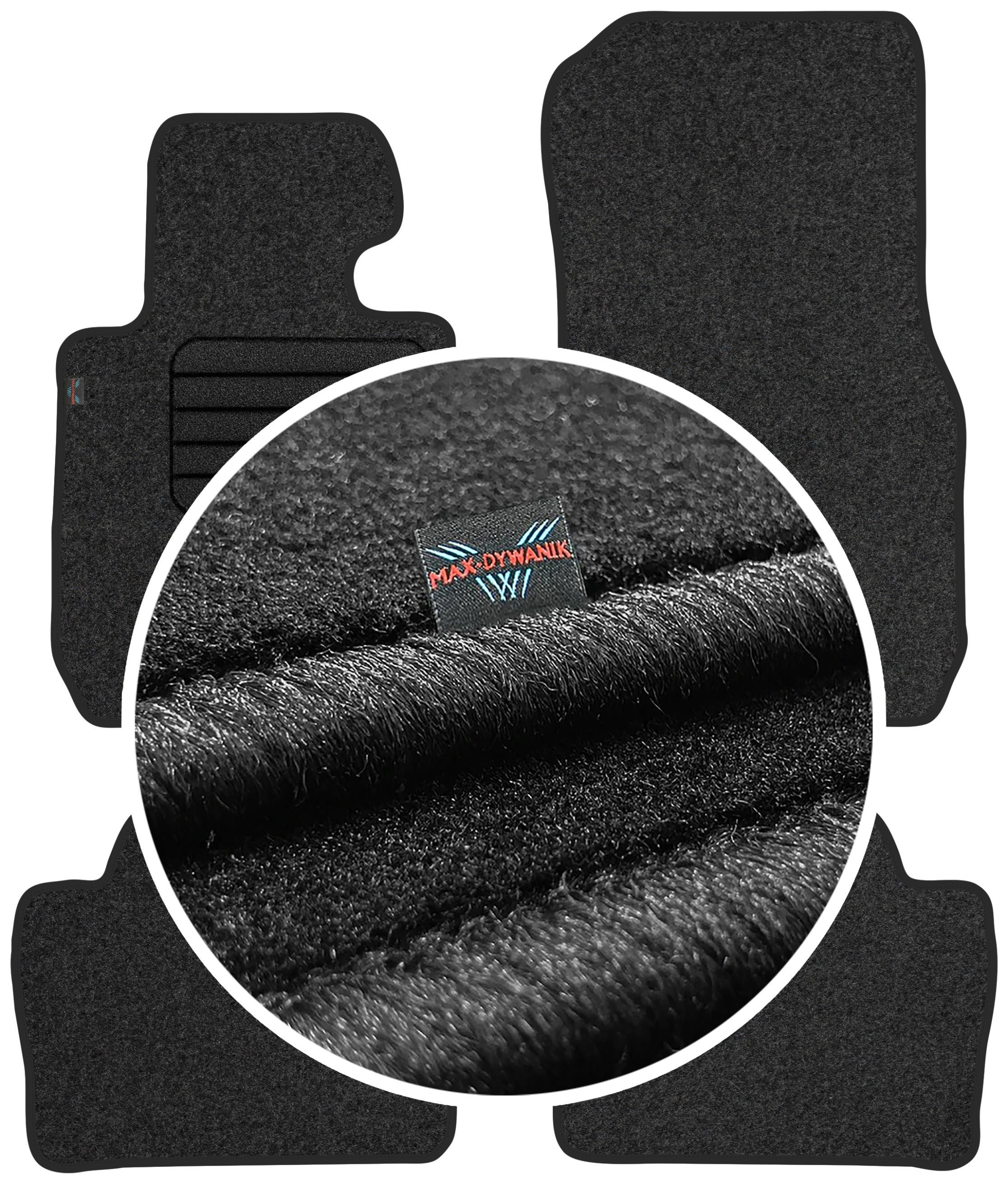 

Bmw 3 F30 F31 2012-2018 Wycieraczki welurowe