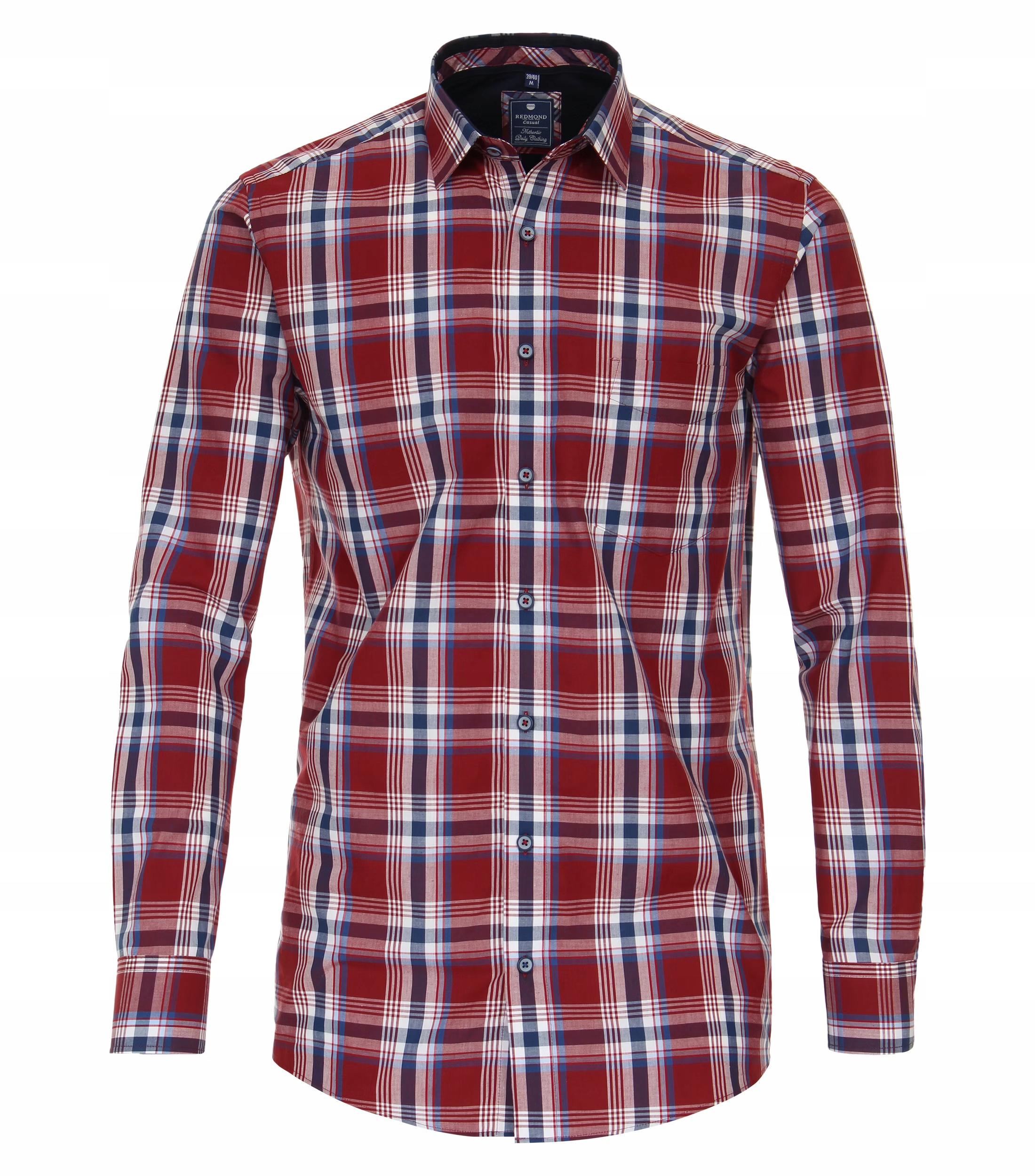 Redmond Velké Rozměry Košile Casual Mřížka 4XL 164 cm