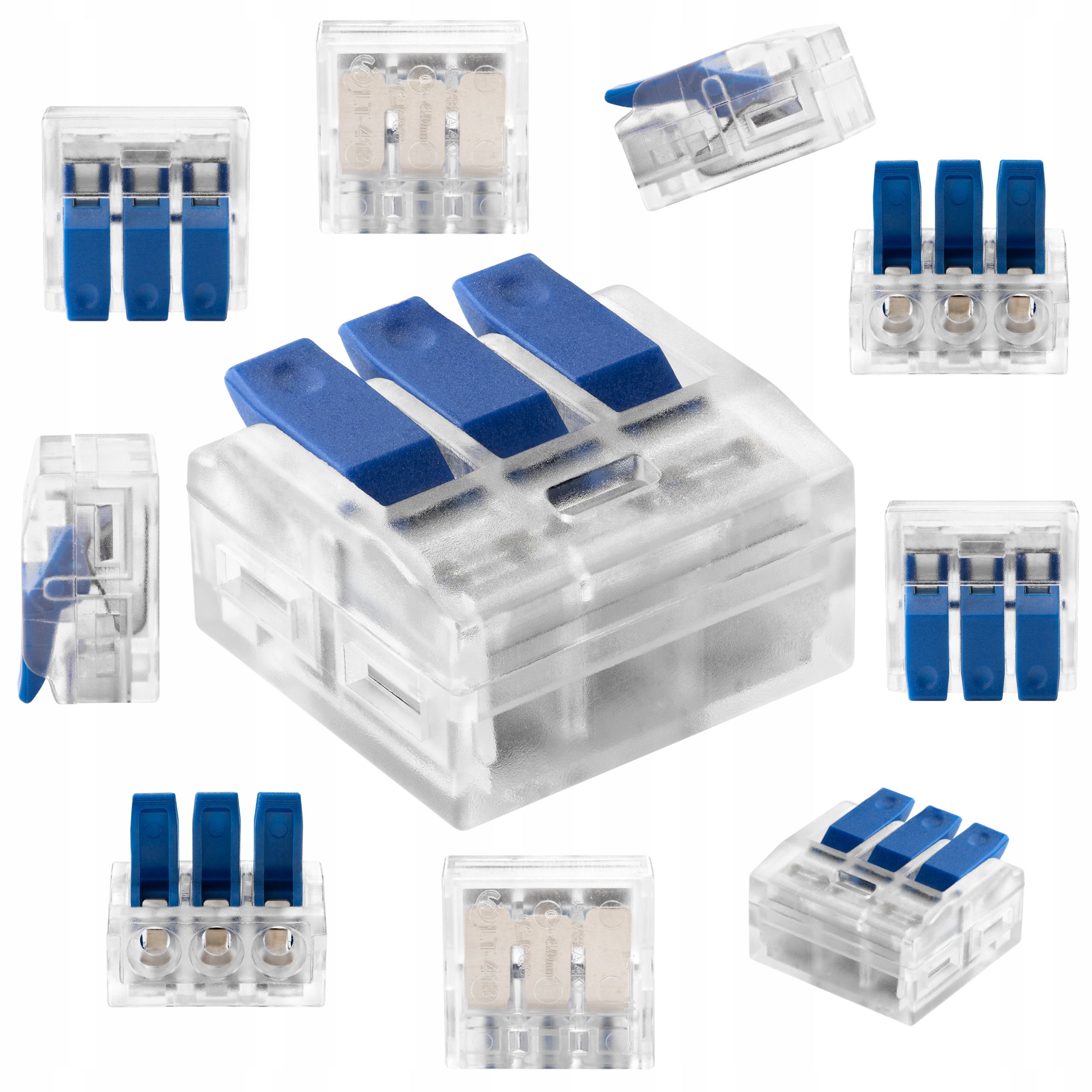 

Szybkozłączka Złączka Uniwersalna 3x4mm² 10 Sztuk