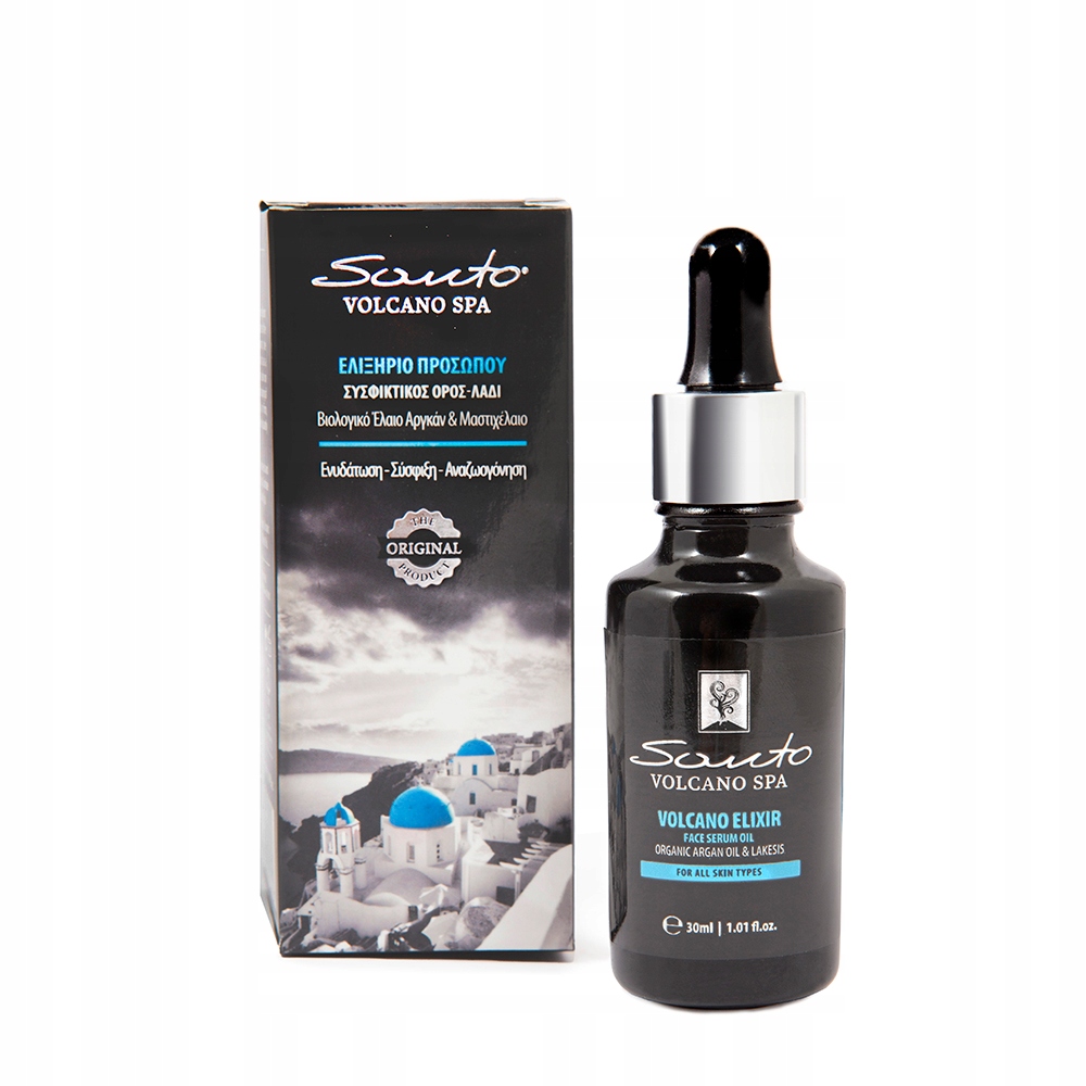 Elixírové sérum na obličej krku a dekoltu Zpevnění Hydratace Santo Volcano