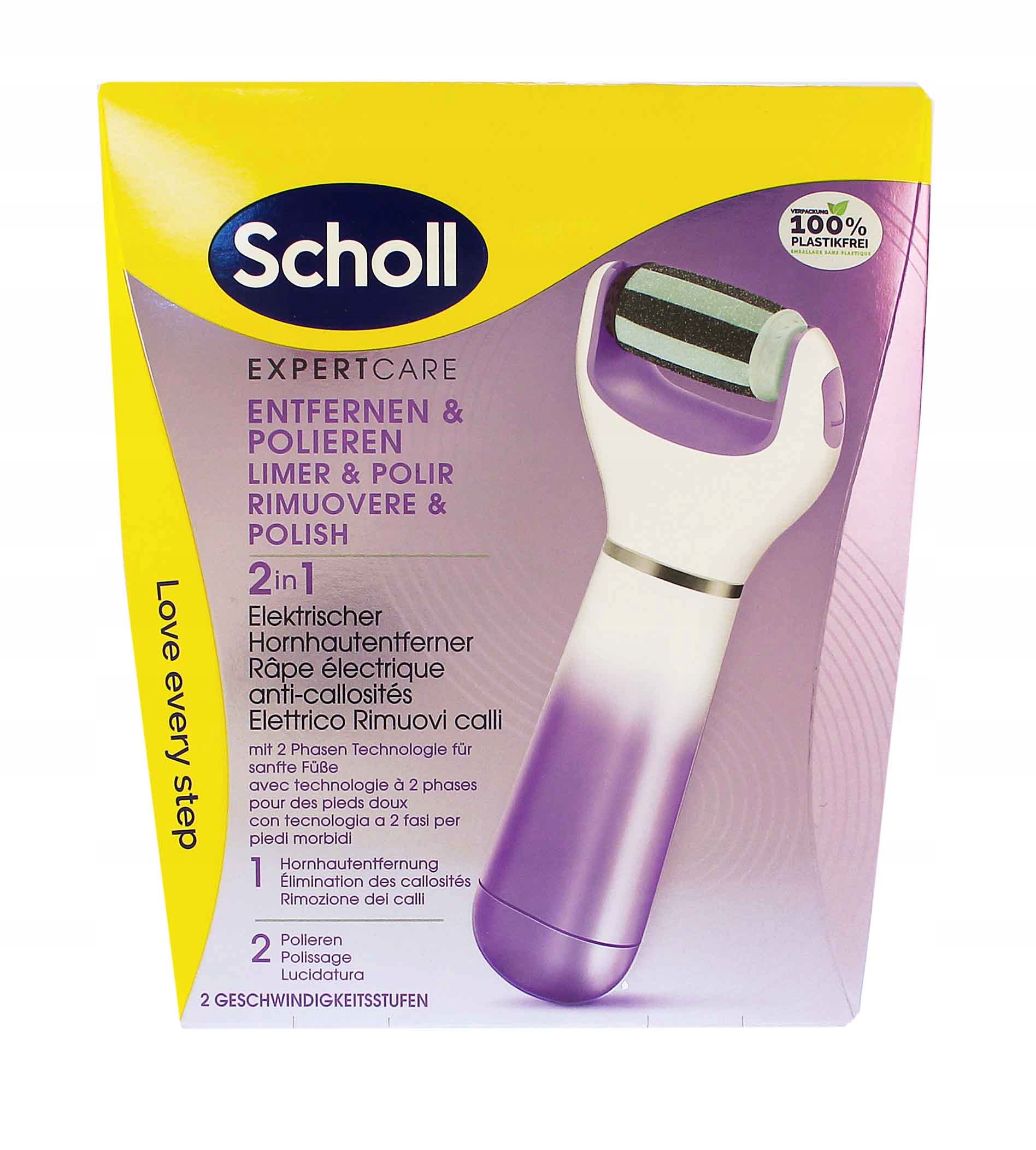 Scholl Expert Care 2-in-1 File & Smooth Electronic Foot File elektrický pil