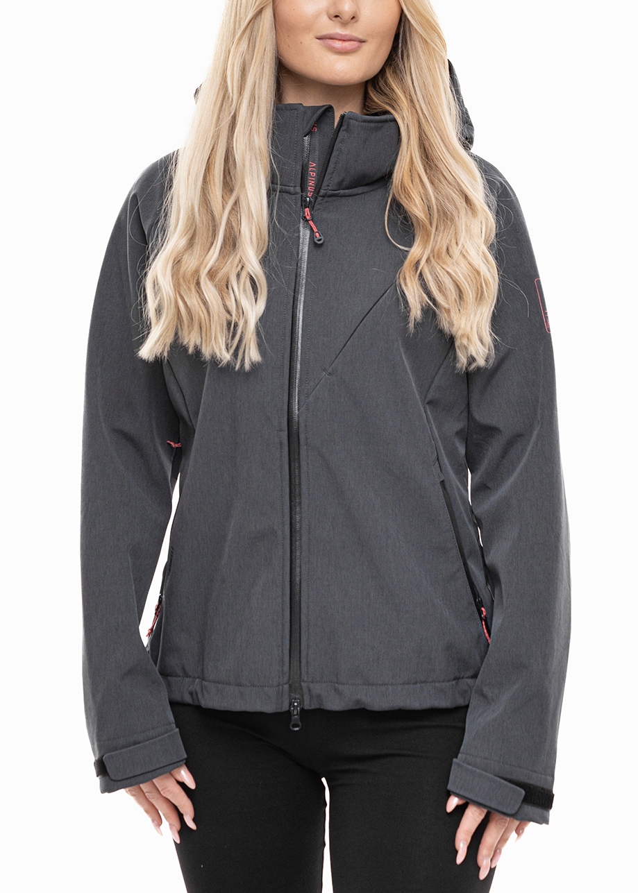 Alpinus Kurtka damska zasuwana softshell z kapturem sportowa lekka roz.XS