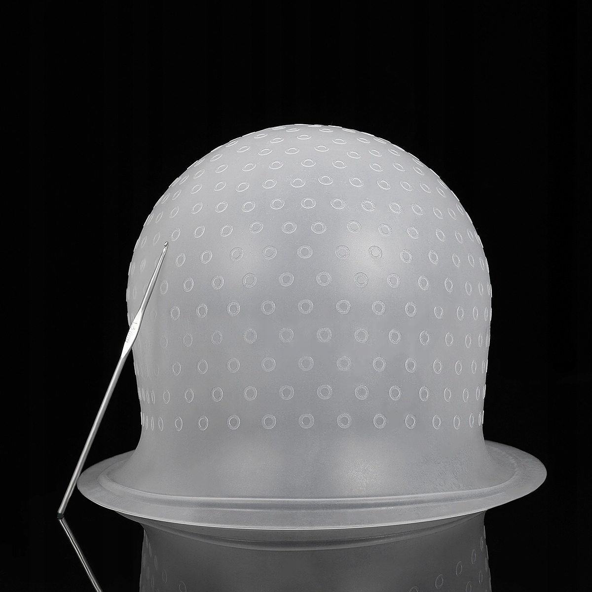 KOLORYZACJA WŁOSÓW CAPKA SILIKONOWA ROZŚWIETLACZ Kolor dominujący biały