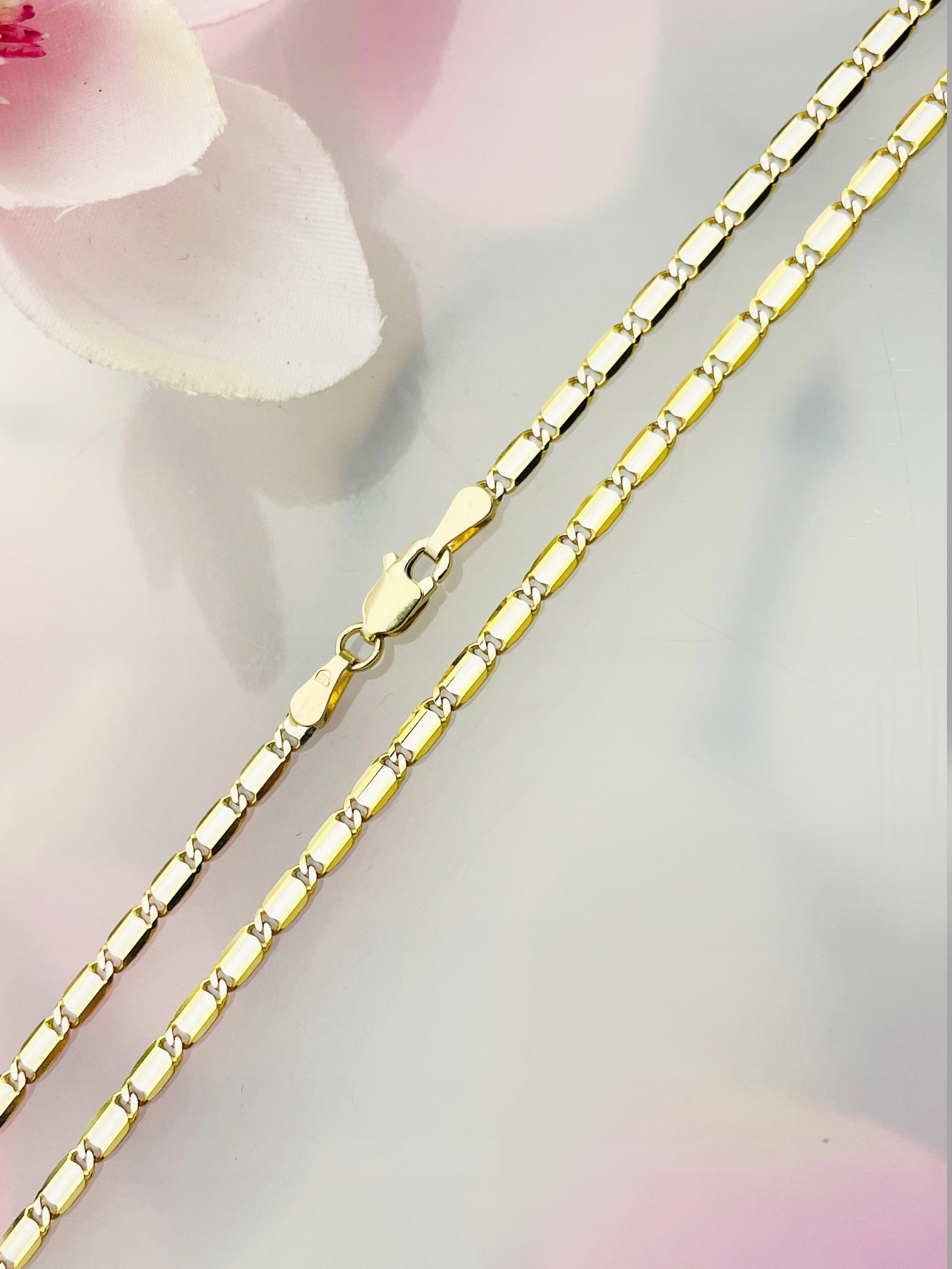 Zlatý řetízek Marina Žiletka bikolor