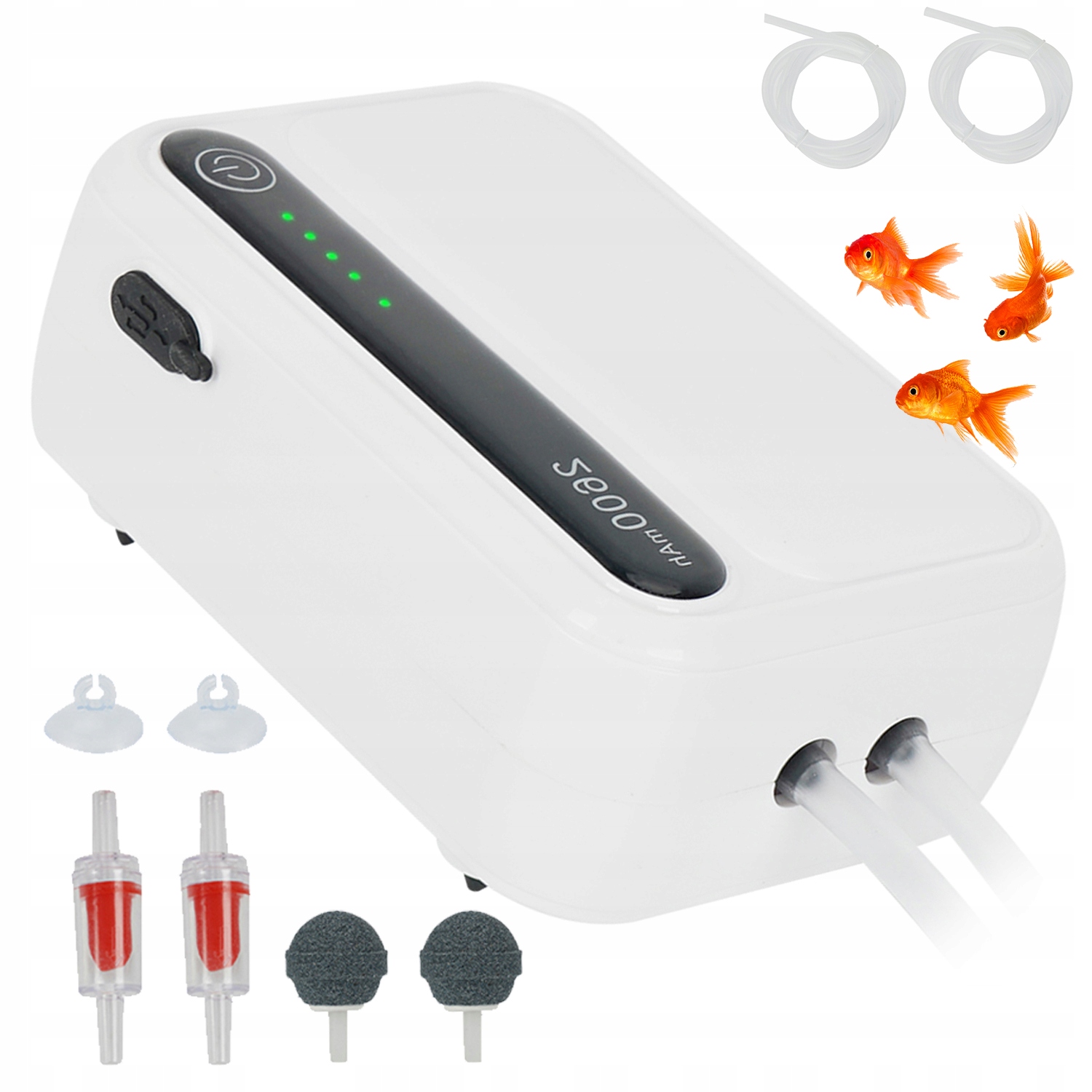 Levně Výkonná Vzduchová Pumpa Do Akvária, 2 Režimy Pro Akvárium 30-100 L, Nízký Šum