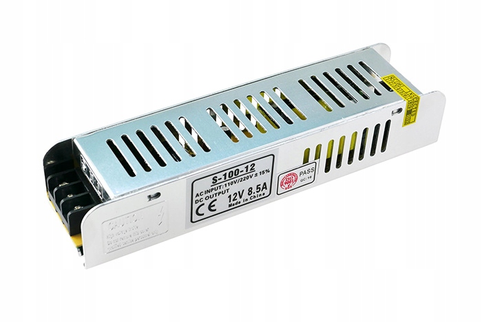 

Zasilacz Led montażowy 100W 12V 8,3A modułowy Slim