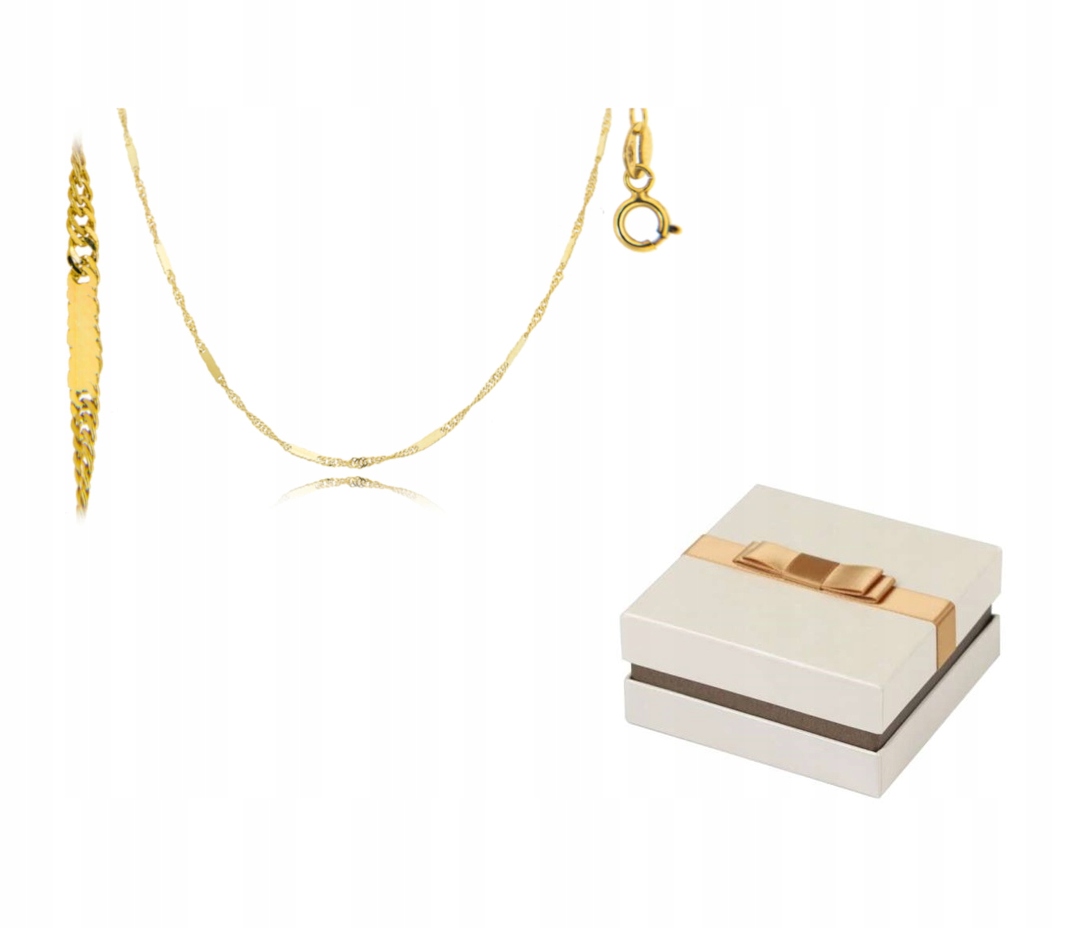 Zlato 585 Zlatý Řetízek Singapur 45 cm 0,83 g 14 karátů ZL15