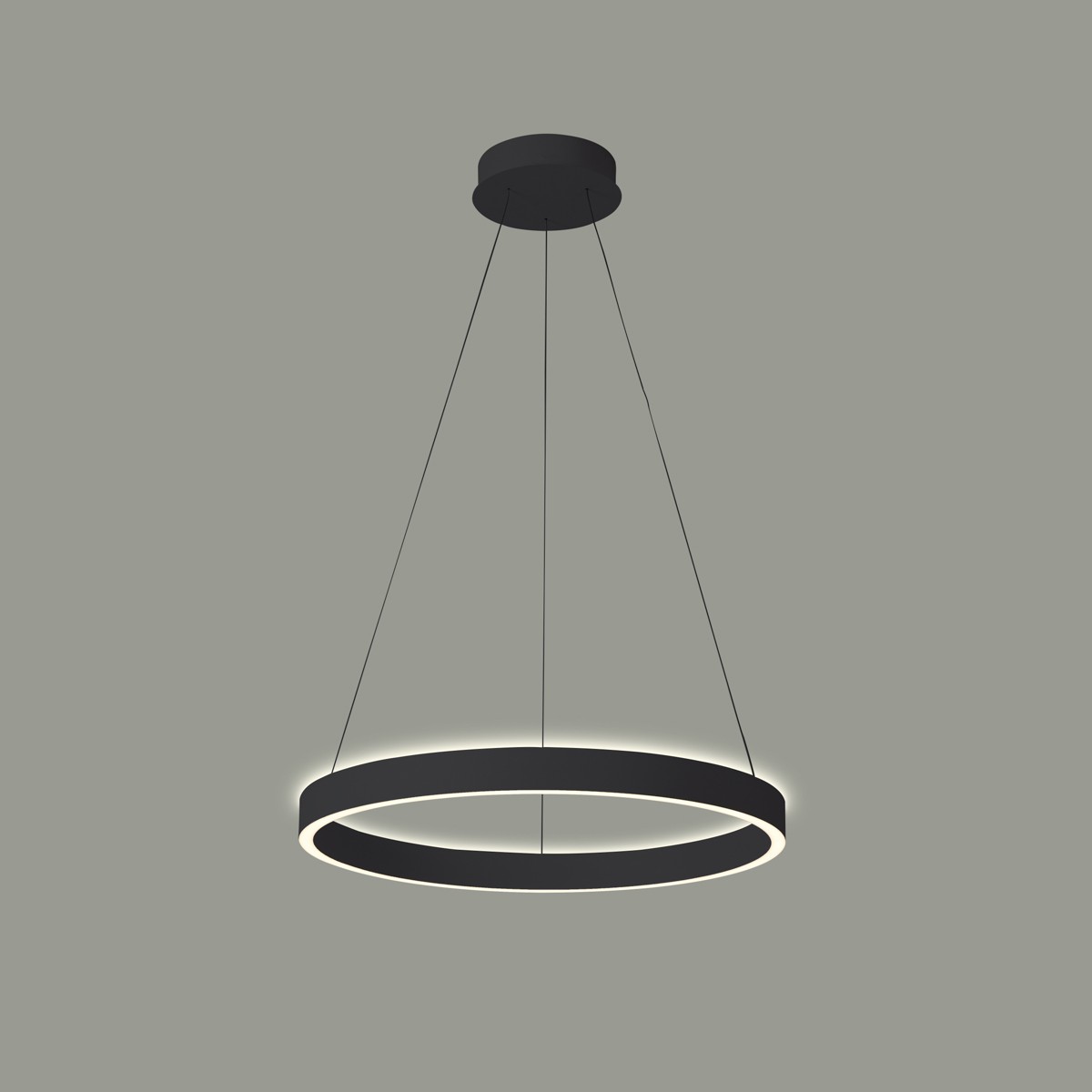 Brasco, Moderná, dekoratívna, čierna závesná lampa, Led, 60W, 4500LM