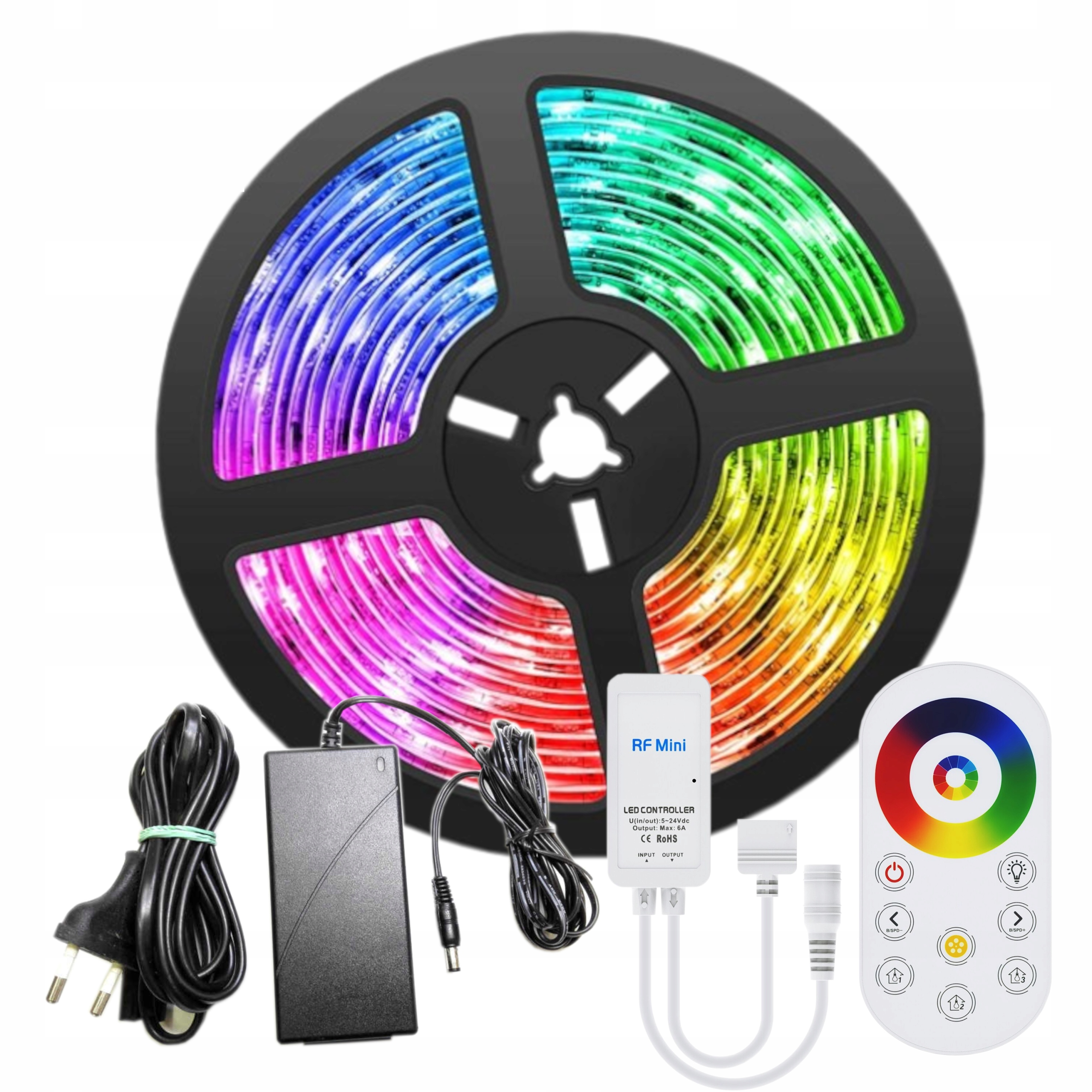 Zestaw Taśma Led Rgbw 5m Pilot Dotykowy Radiowy
