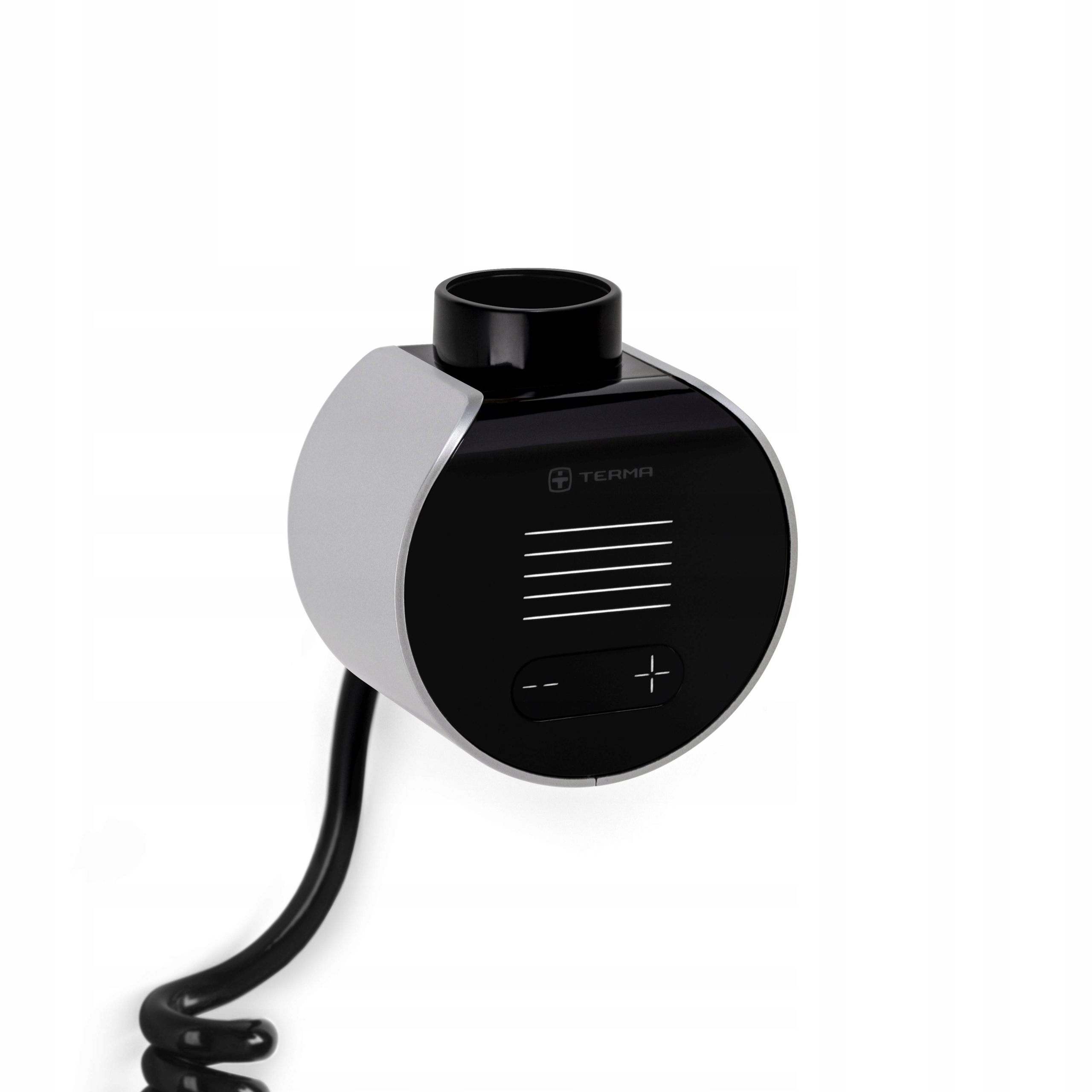 Terma ohrievač Veo čierny predný/silver kryt Wi-fi špirálový kábel zástrčka