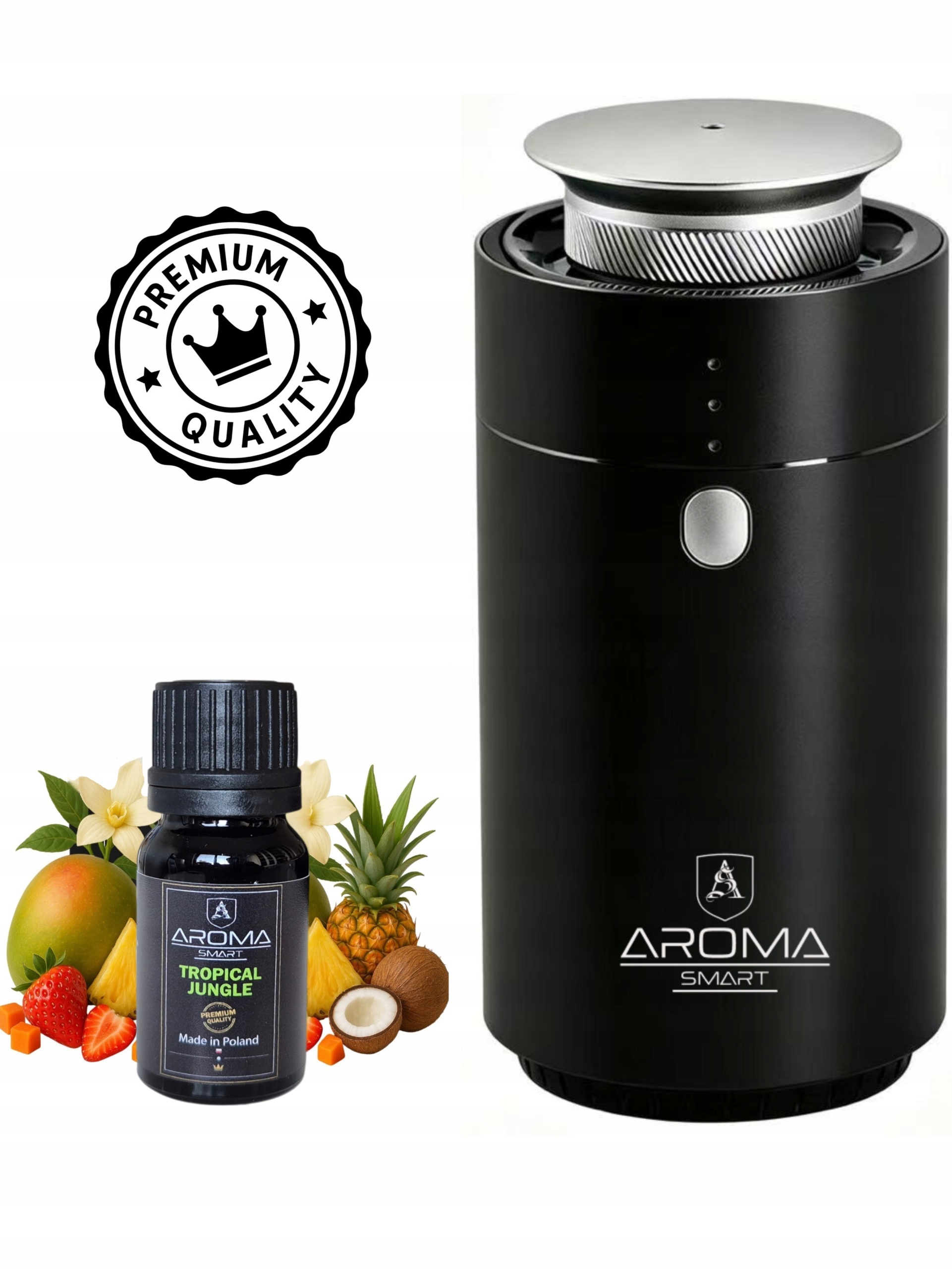 Atomizačný difuzér Aroma Smart Handy Black, Olej do auta Tropical Jungle