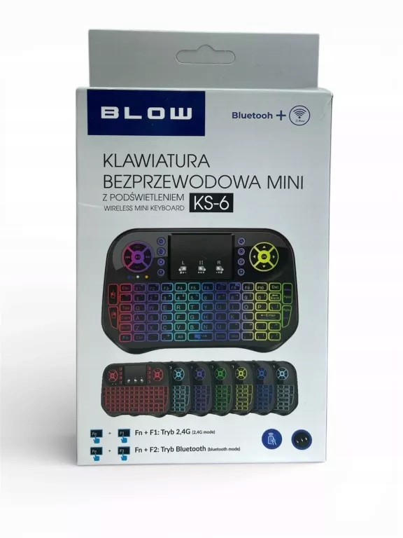 Klawiatura mini bezprzewodowa membranowa Blow Mini KS-6 Arabic (QWERTY)