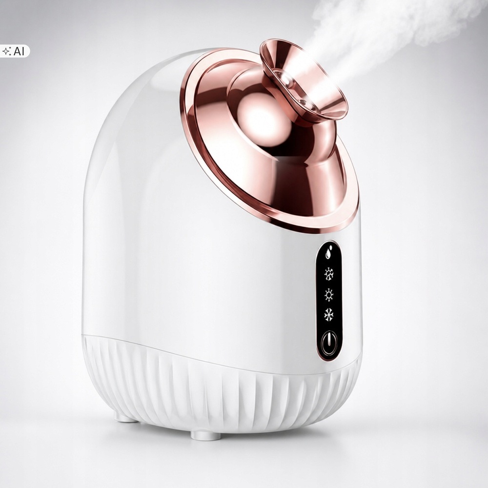Ionový Zvlhčovač Na Obličej 240 ML Horká Studená Mlha Parní Sauna Spa 4V1