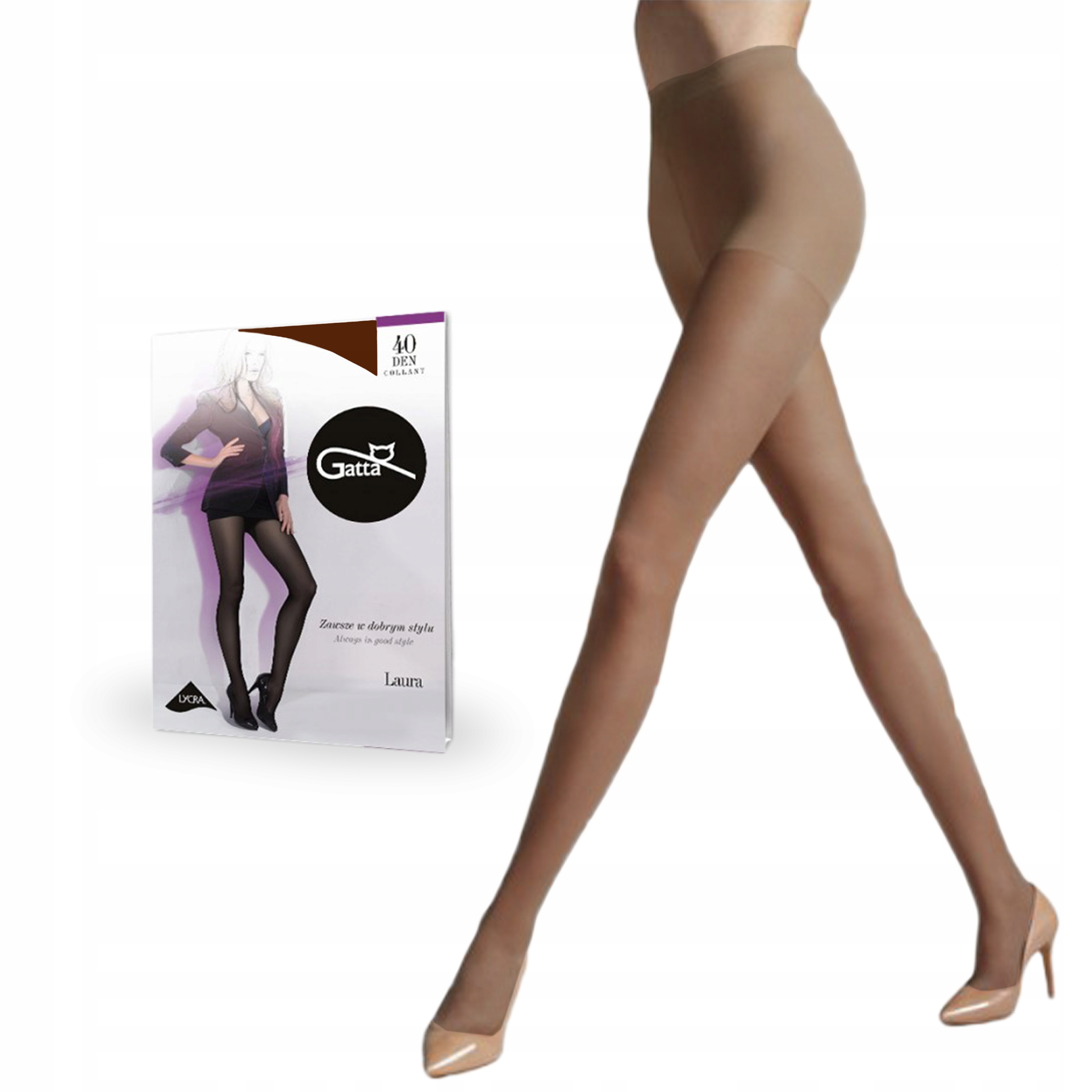 

Gatta rajstopy Laura 40 den lycra Inka 4-L