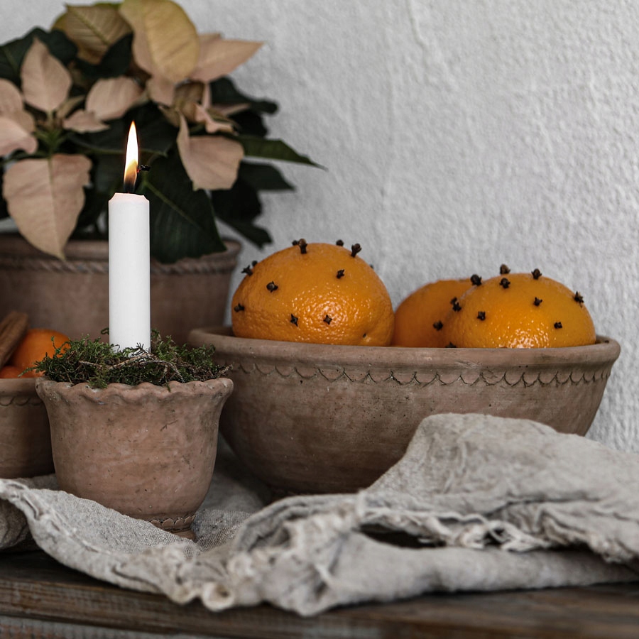 DONICZKA CEMENTOWA TERRAKOTTA11x13 OSŁONKA OZDOBNA Wysokość produktu 11 cm