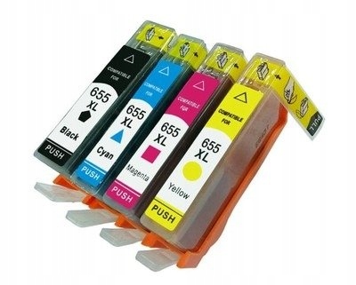 

4x 655 XL do DeskJet Ink Advantage 3525 4615 5525