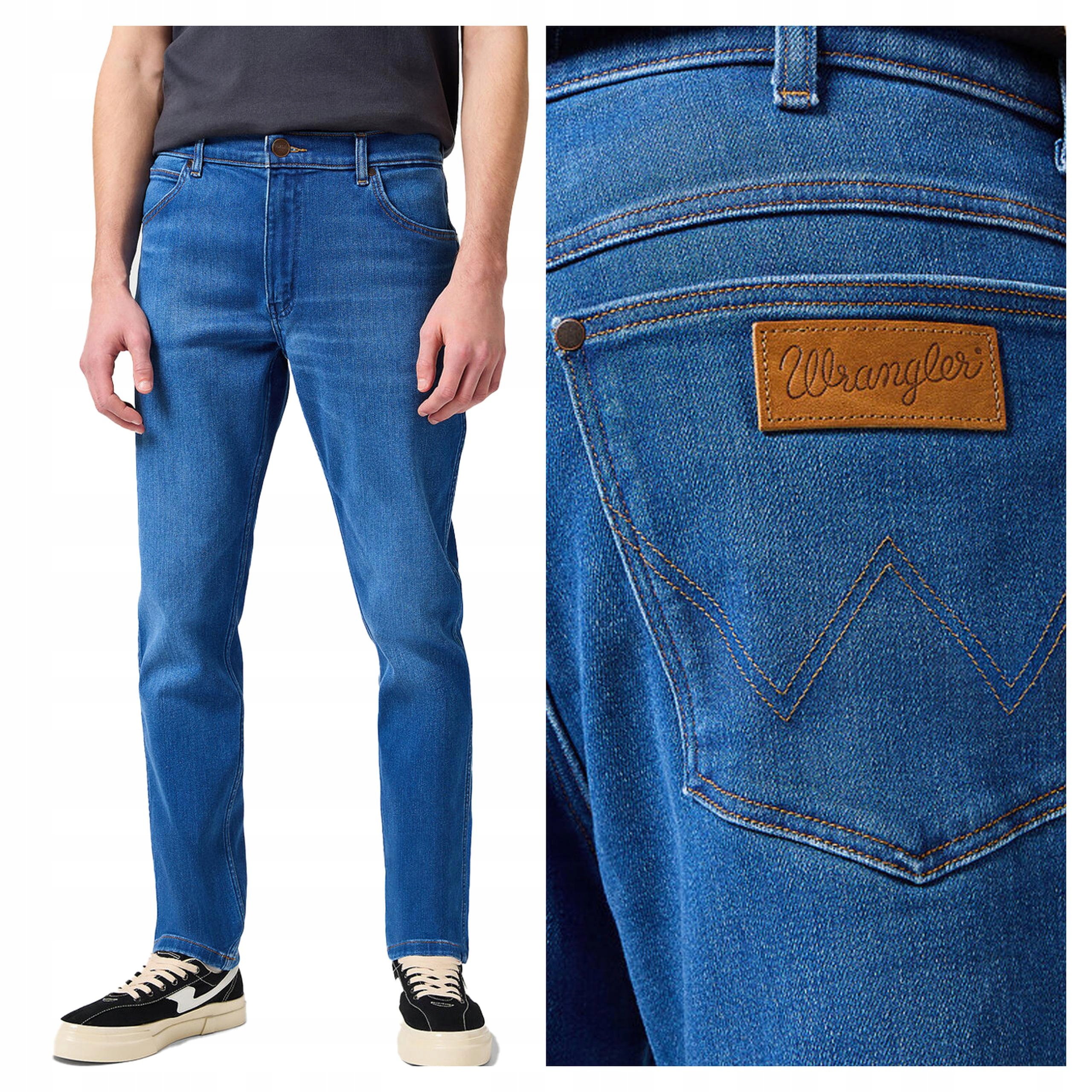 Wrangler River W38 L32 Pánské džínové kalhoty džíny Přiléhavé