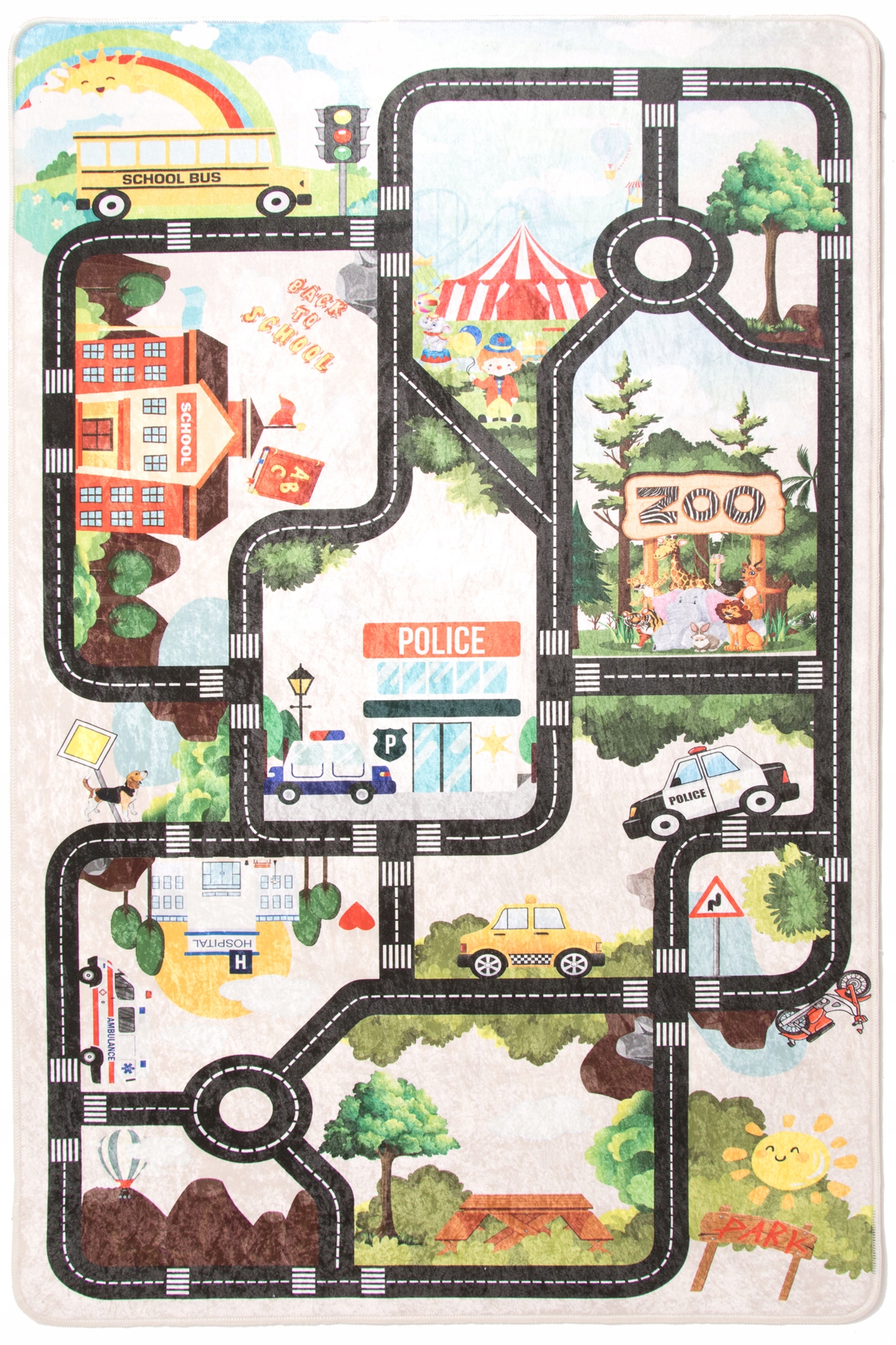 

Dywan dla dzieci Kids 574 Uliczki Drogi 80x150