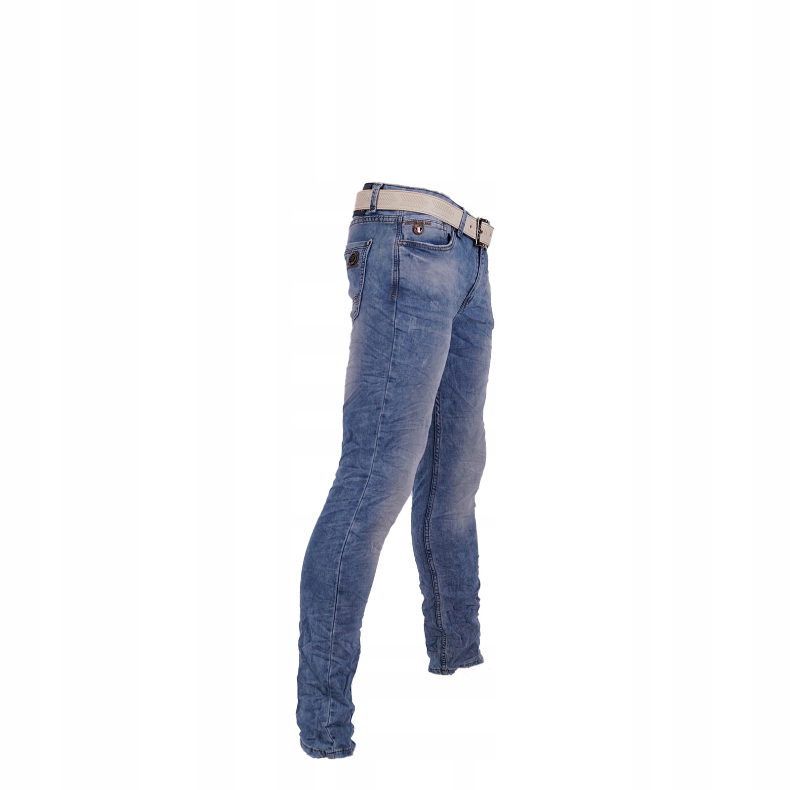 

Spodnie jeans męskie jasne z paskiem Deymon r. 31