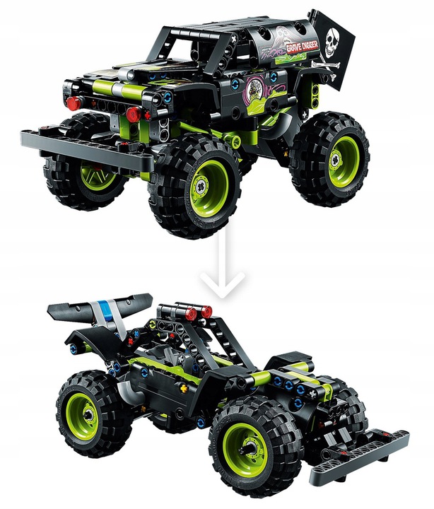 LEGO TECHNIC MONSTER JAM GRAVE DIGGER 42118 2w1 Bohater Inny