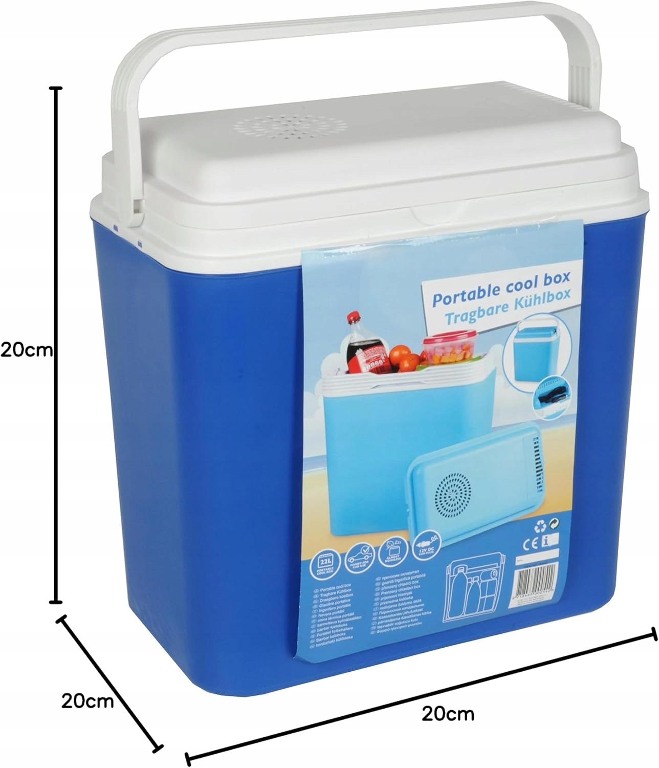 Przenośna Lodówka Elektryczna Atlantic Niebieski 22 L Marka inna marka