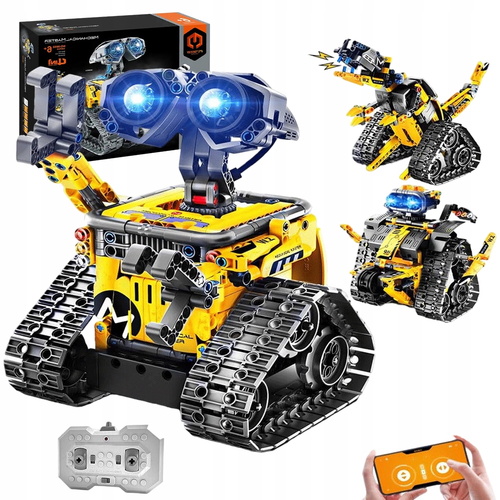 Programowalny Robot Duży Zestaw Konstrukcyjny App I Pilot Kontrola 672SZT