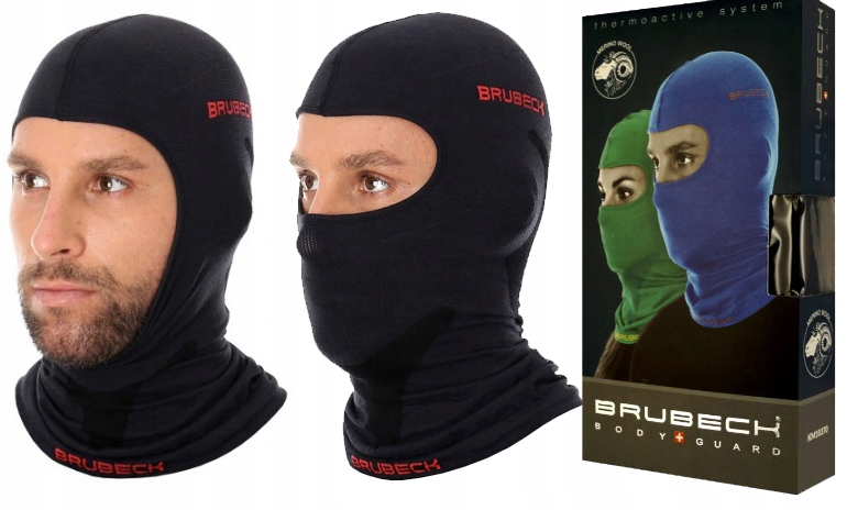 Kominiarka termoaktywna Brubeck z Merino Blac S/m