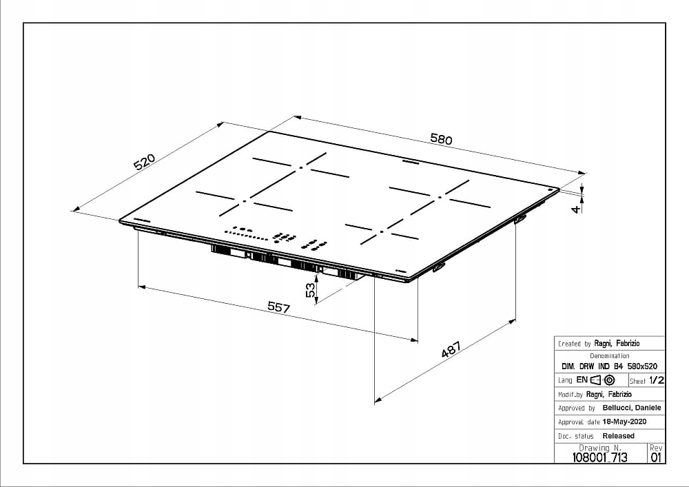 Faber FCH 64 BK KL Kolor dominujący czarny