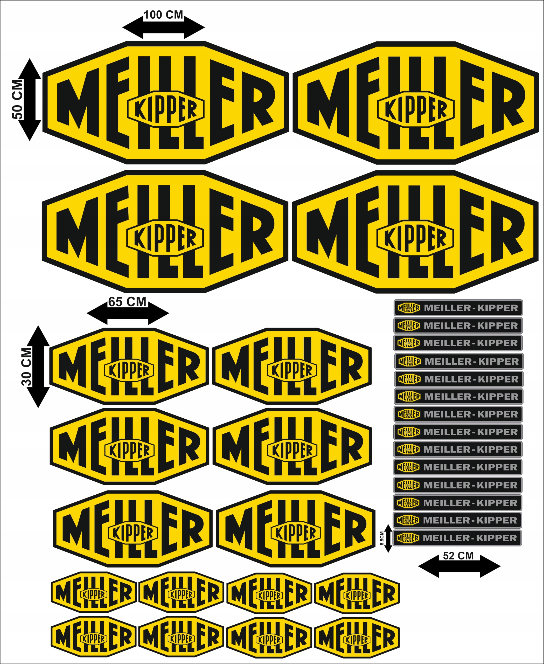 Nálepky Meiller-kipper Set