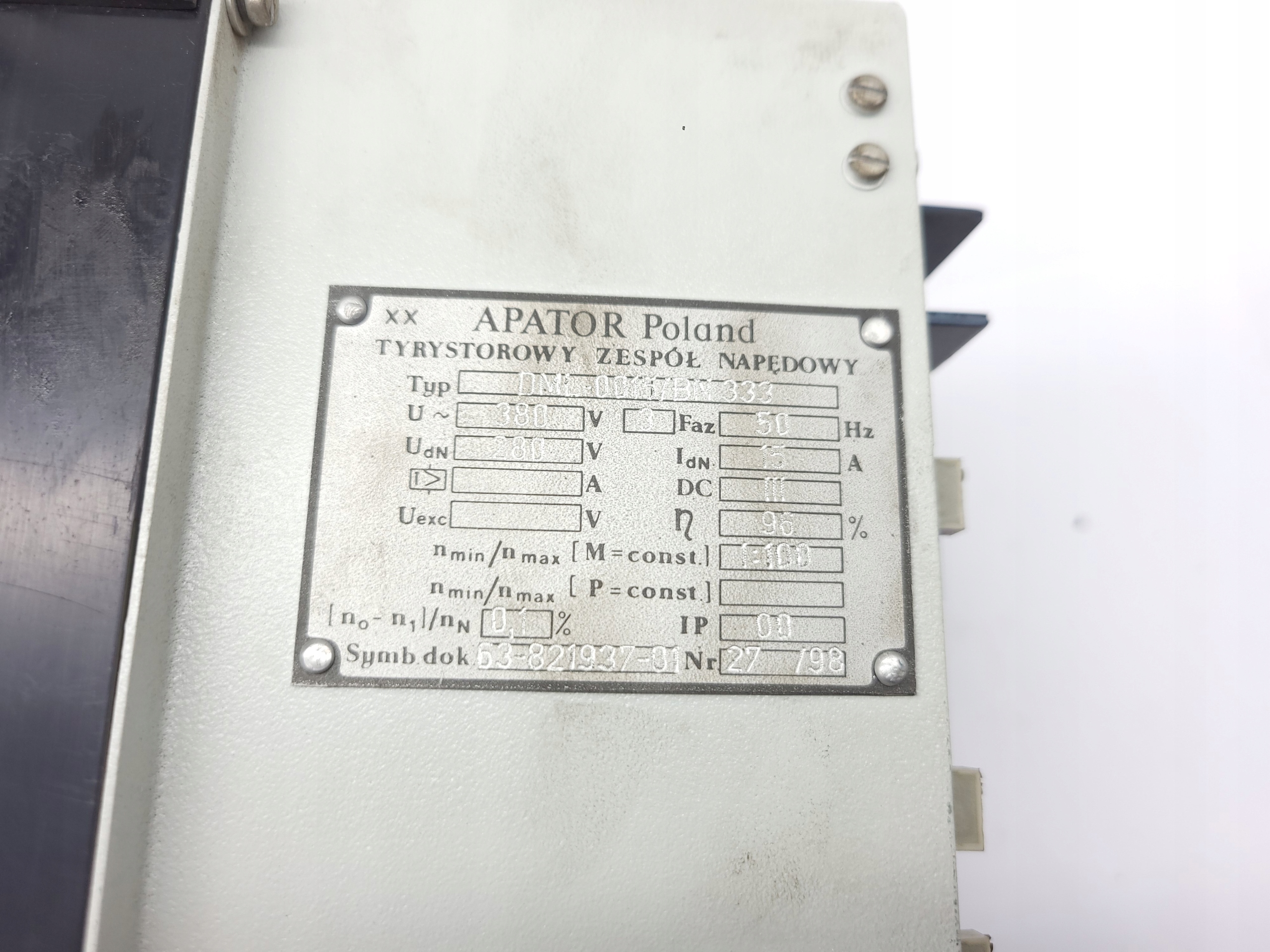 Falownik Apator DML - 0015/BN 333 Maksymalna moc 0 kW