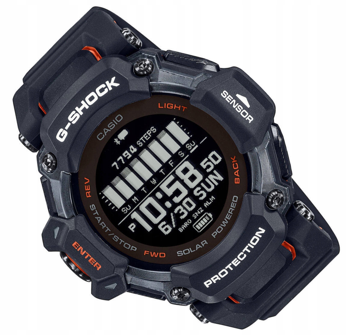 Chytré Hodinky Casio G-shock GBD-H2000-1AER Gps Hr Bt