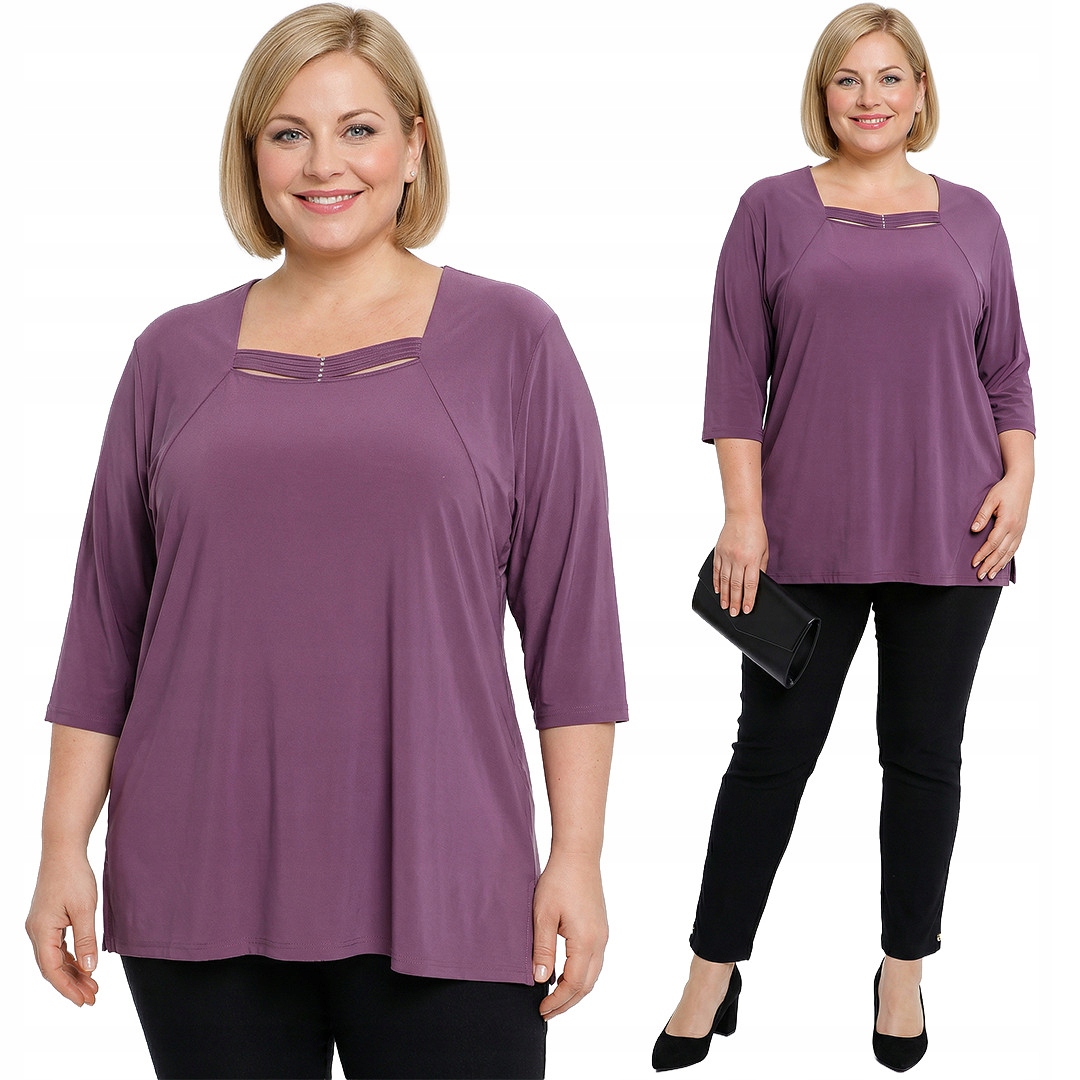 Levandulová halenka plus size velikost 52/54