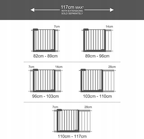 PRZEDŁUŻENIE ROZSZERZENIE DO BRAMKI BARIERKI MUNCHKIN LINDAM 14 CM Marka Lindam