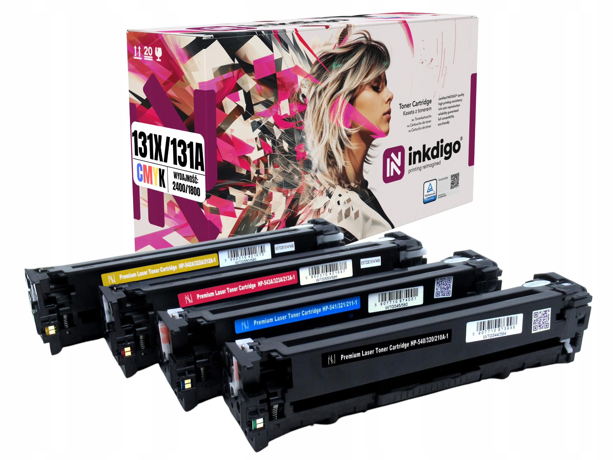 4x Toner do Hp Laserjet Pro 200 Color Mfp M276n M276nw M251n M251nw