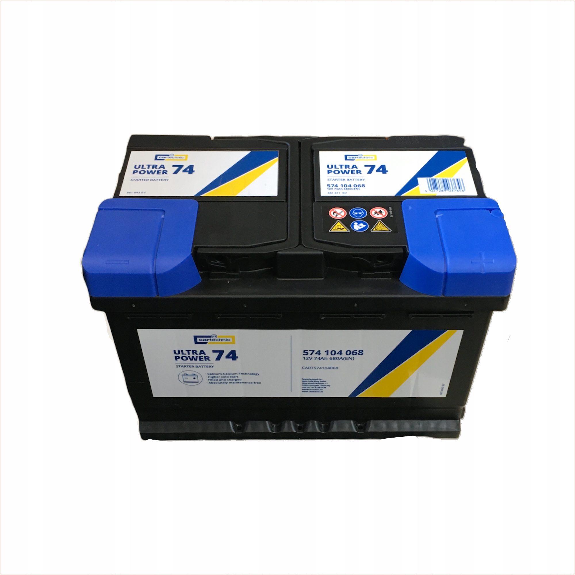 AKUMULATOR CARTECHNIC 74Ah 680A P+
